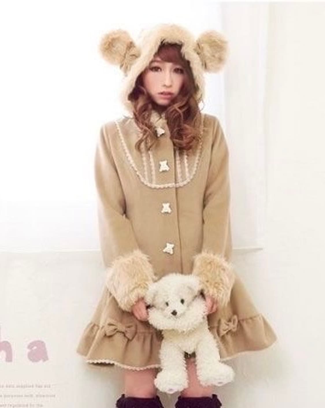 디어리 디마럽 라떼갸루 쿠마미미 코트 히메갸루 리즈리사 큐롯 아가일 딸초 상품이미지1