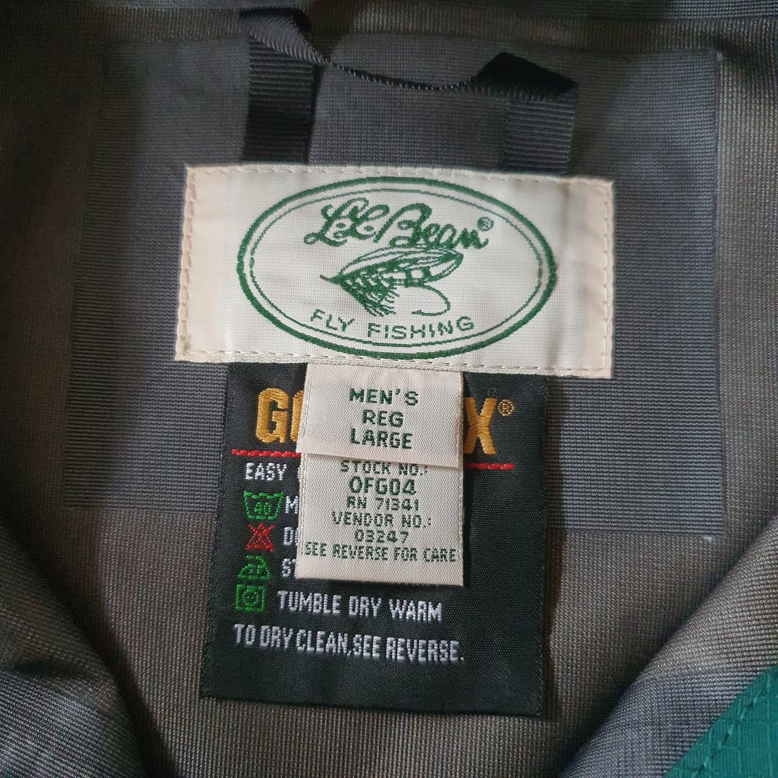 90s L.L.bean 고어택스 자켓(새제품) 상품이미지6