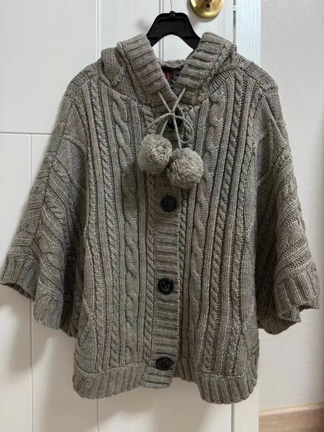 사와코 모리걸 빈티지 방울 케이프 상품이미지2