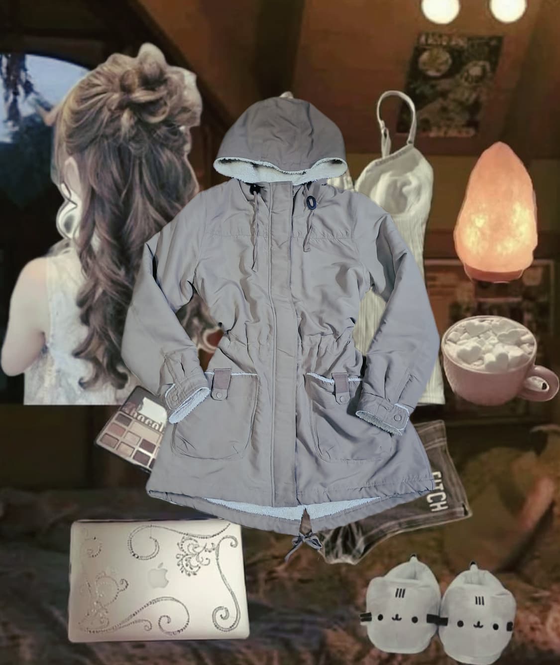 아베크롬비깔 y2k 갸루 퍼 파카 야상 2000st 상품이미지1