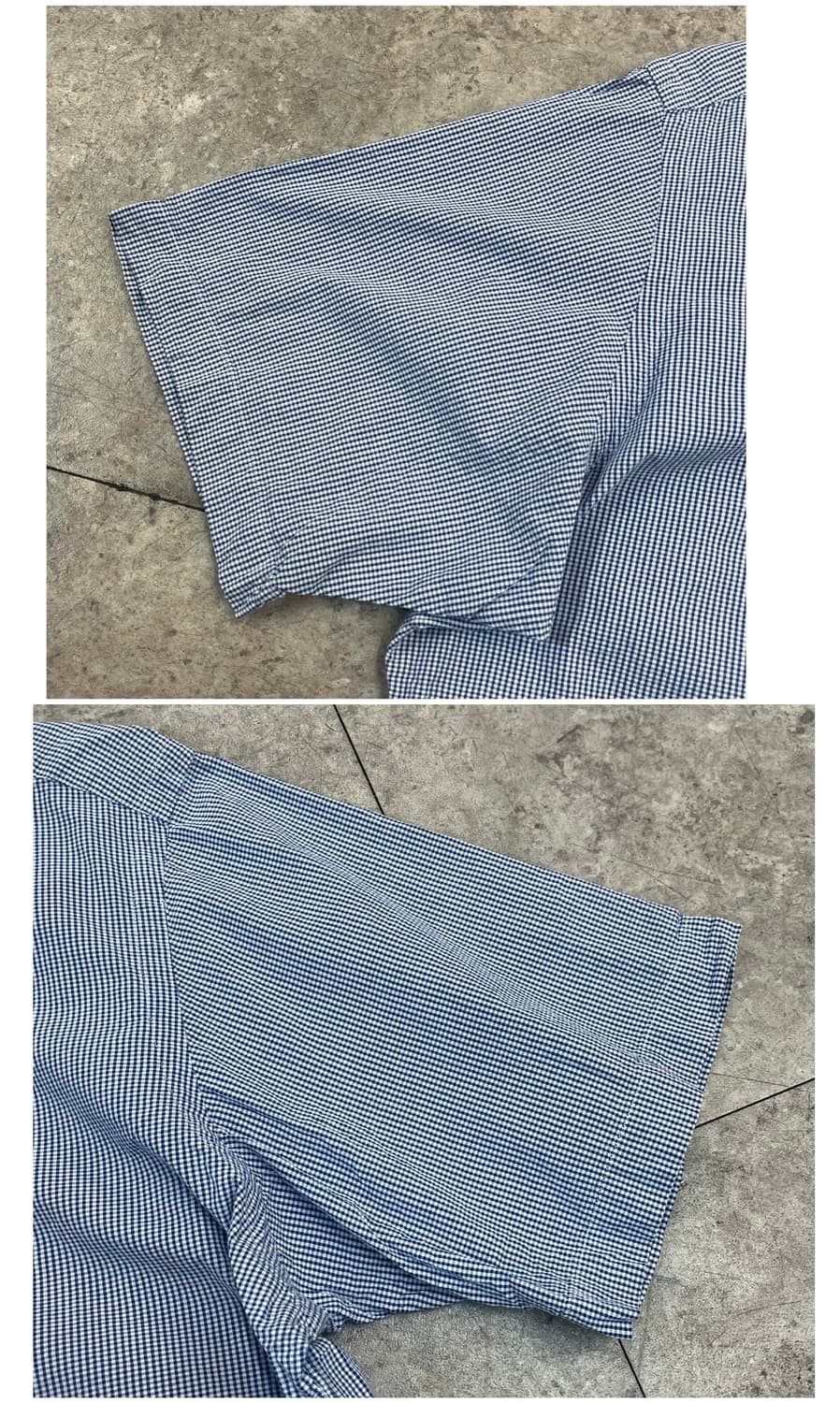 폴로 랄프로렌 체크 반팔 셔츠 블루 XL #csz3507 상품이미지6