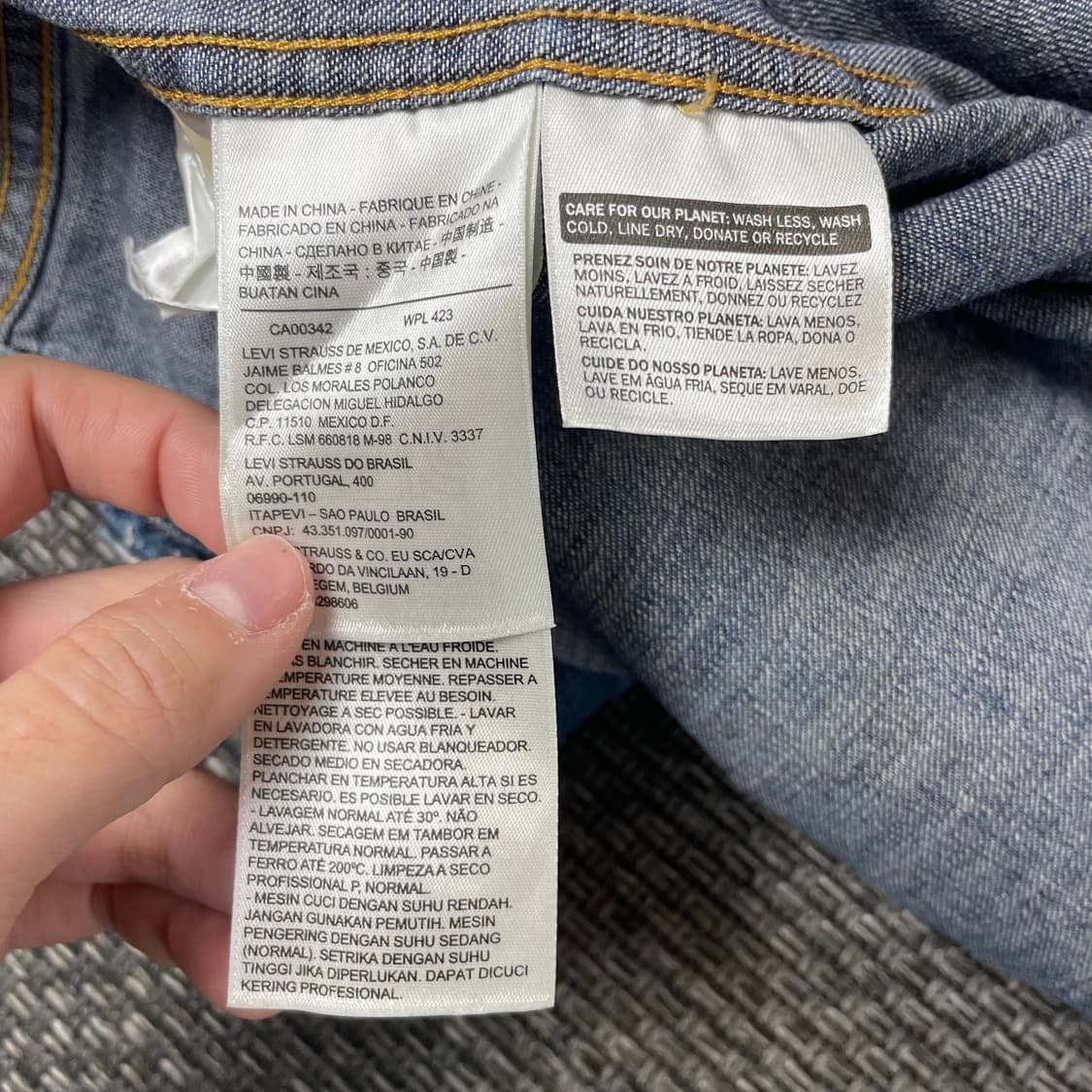 리바이스 투포켓 바스토우 웨스턴 데님 셔츠 상품이미지5