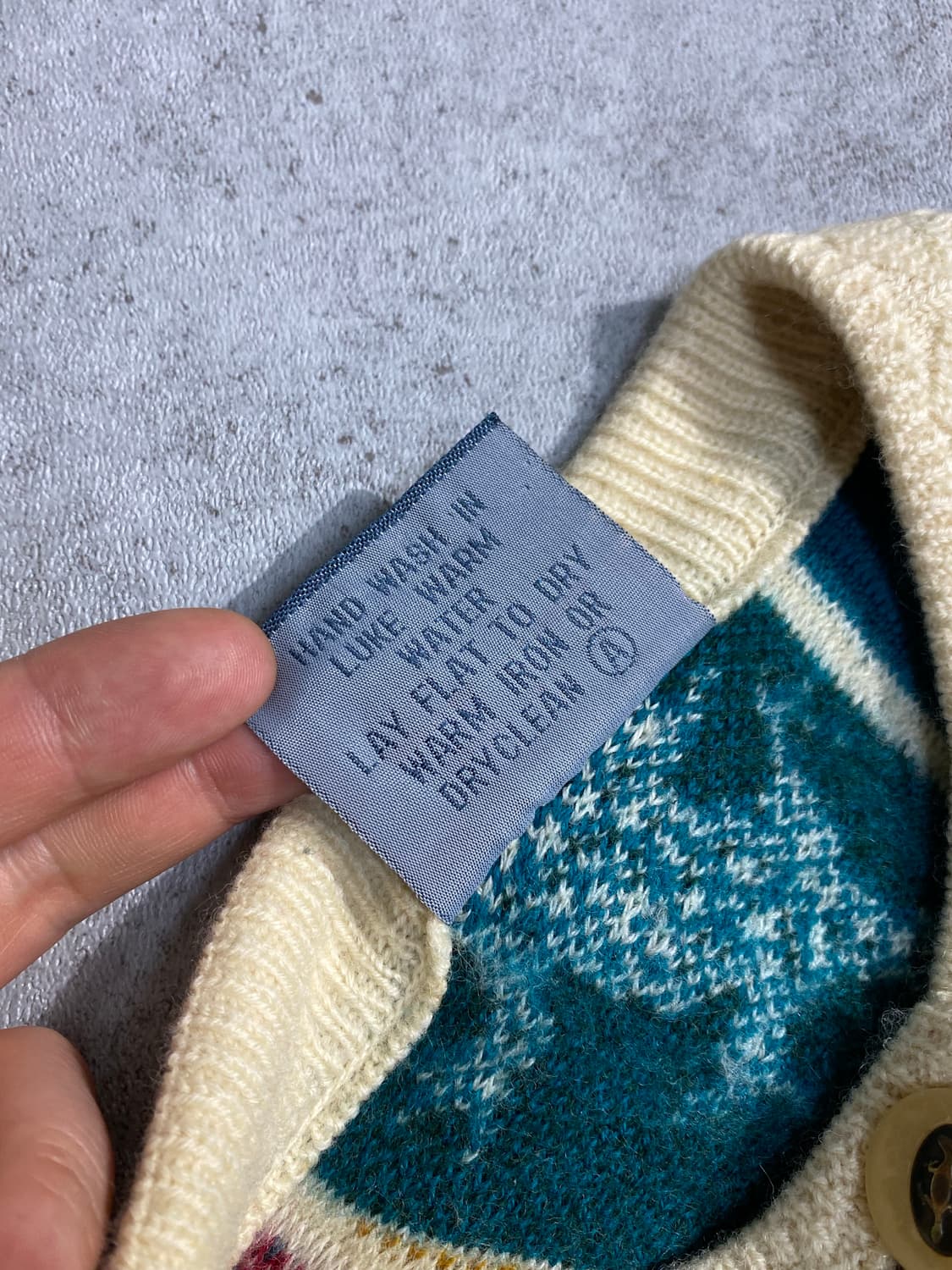 [L] 90s Geccu 오스트레일이라 케이블 니트 가디건 상품이미지8