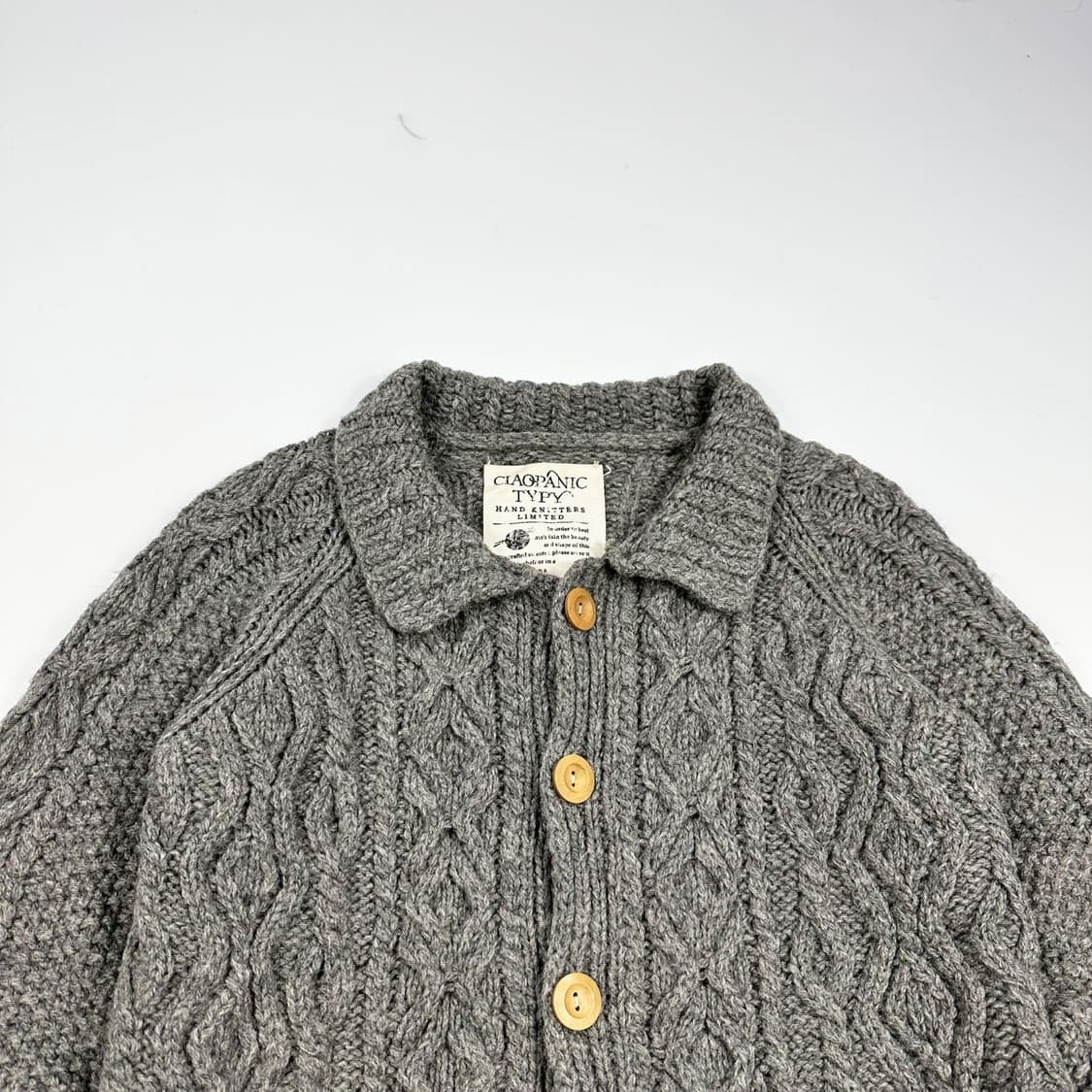 VTG 빈티지 재팬 차콜 울 가디건 (M 여성추천) 상품이미지1