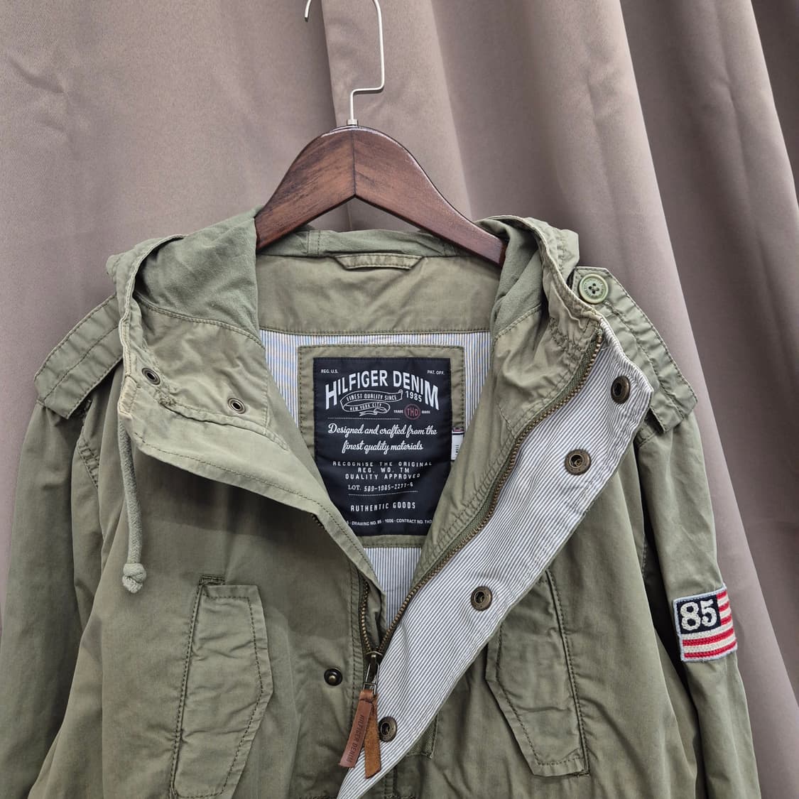 타미힐피거 후드 야상 자켓 S 상품이미지4