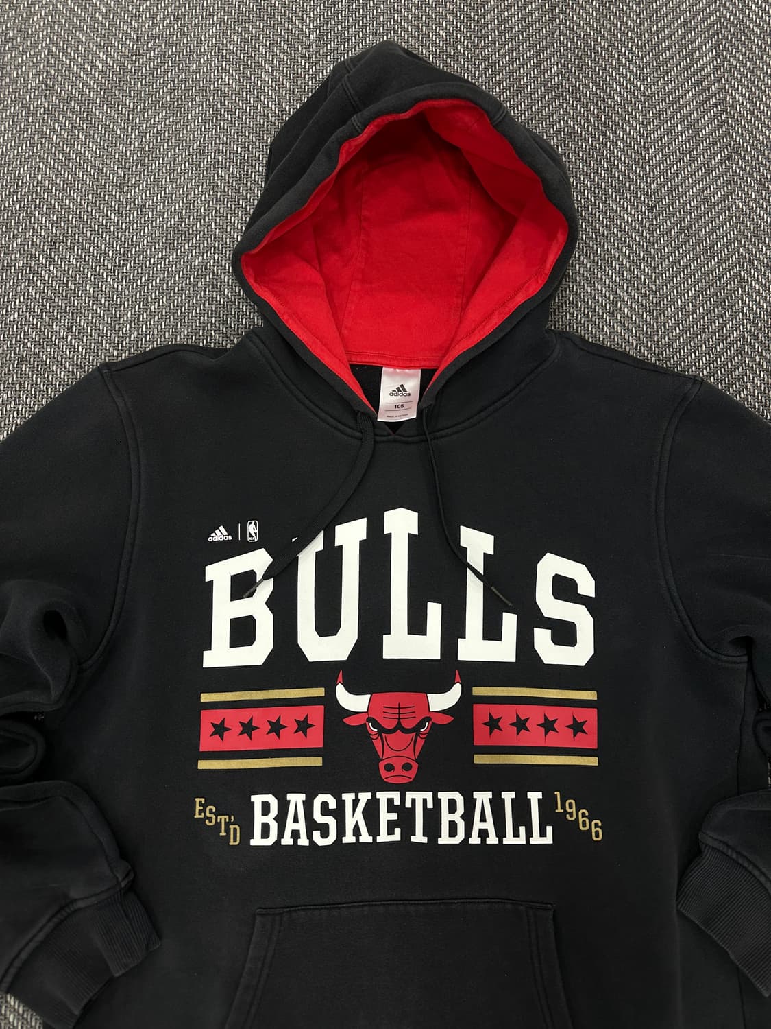 아디다스 NBA 불스 후드티 블랙 상품이미지2