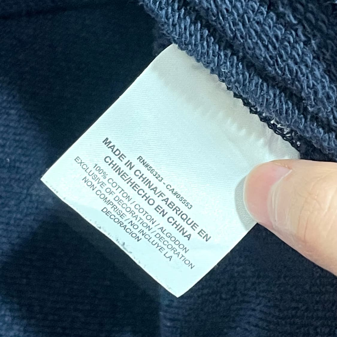 나이키 눈꽃 프린팅 네이비 맨투맨 남성XXL 상품이미지7