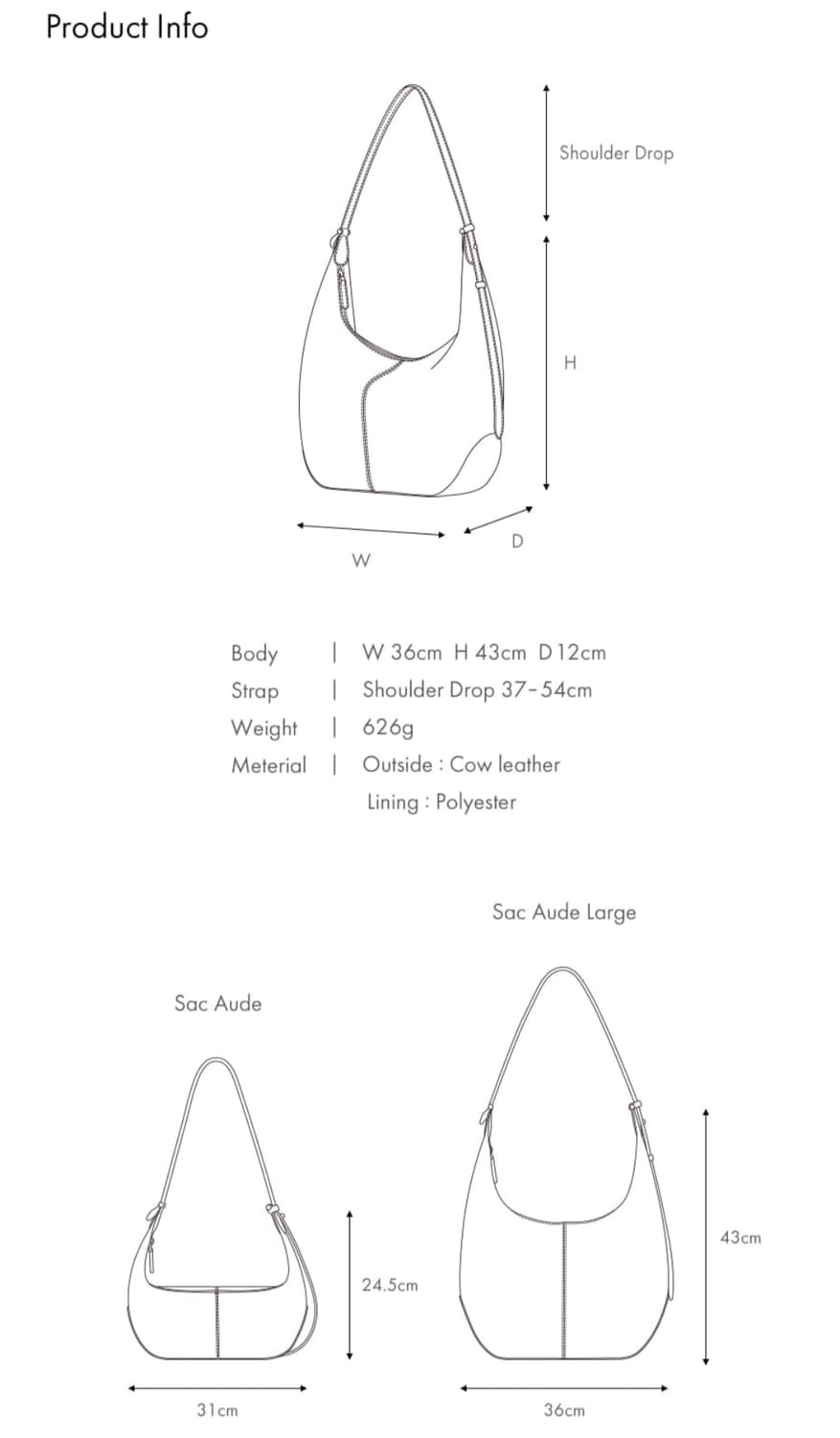 듀푸아 DUFOIS SAC LARGE EBONY BROWN 숄더백 상품이미지5