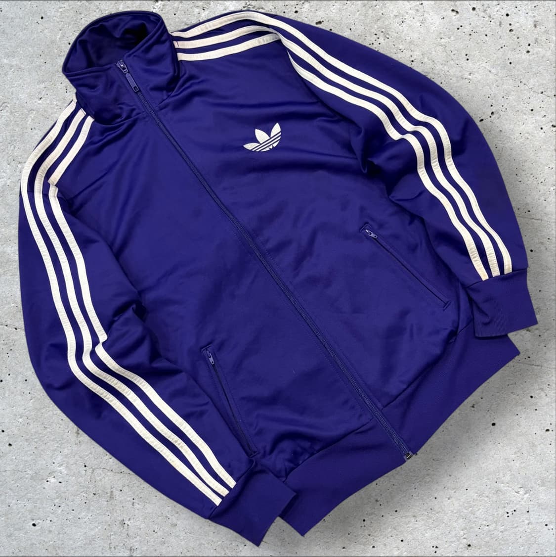 [95] 13s 아디다스 파이어버드 퍼플 삼선 트랙탑 져지 C89 상품이미지1