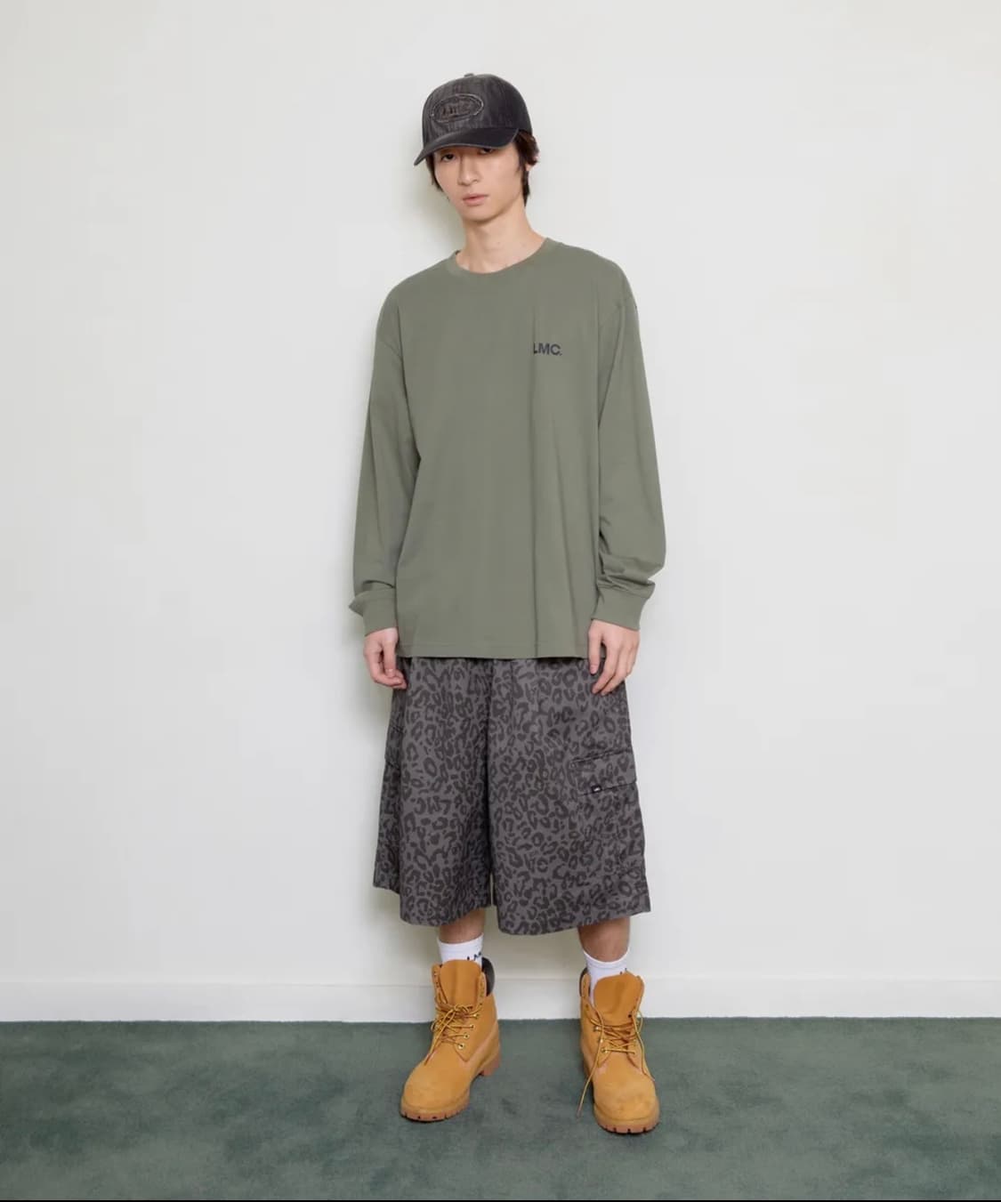 [L] WIDE CARGO SHORTS leopard 상품이미지2