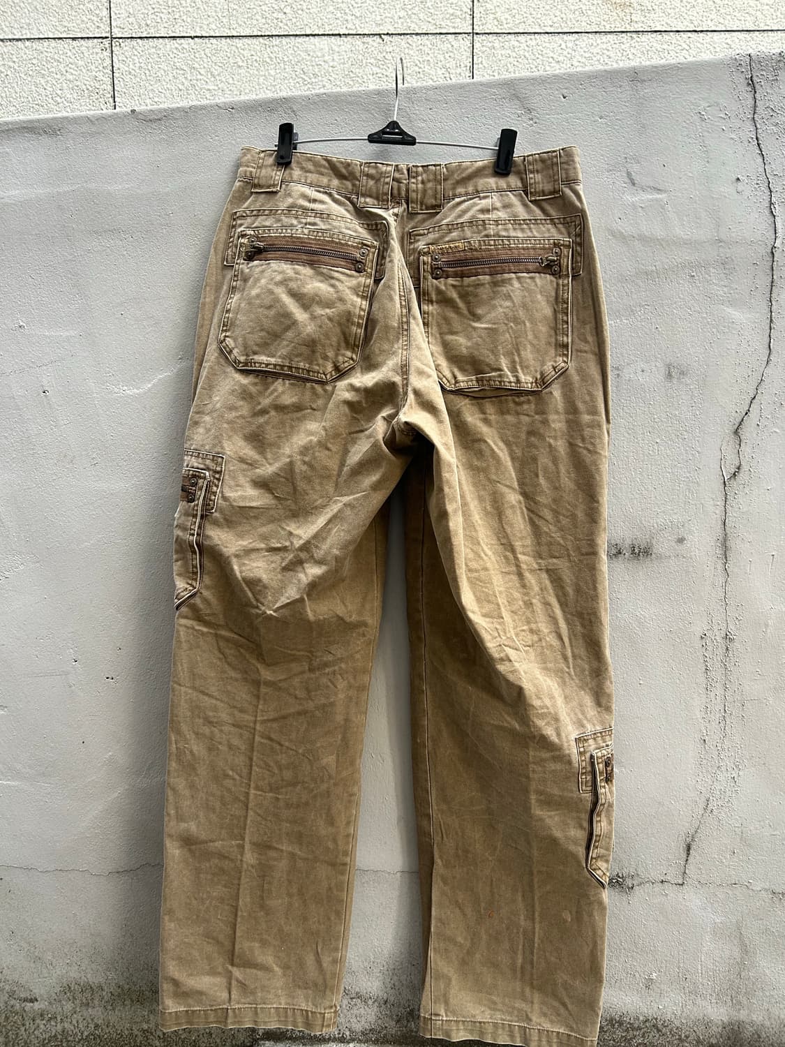 *Rare design* 2000s 베이지 멀티포켓 와이드 카고팬츠 상품이미지4