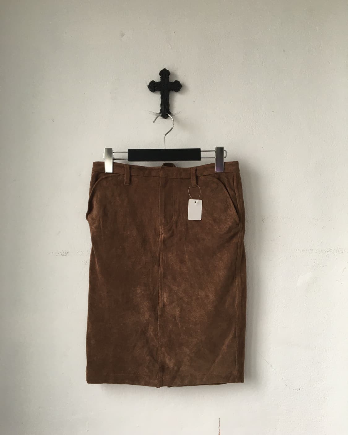 Suede midi skirt 상품이미지1