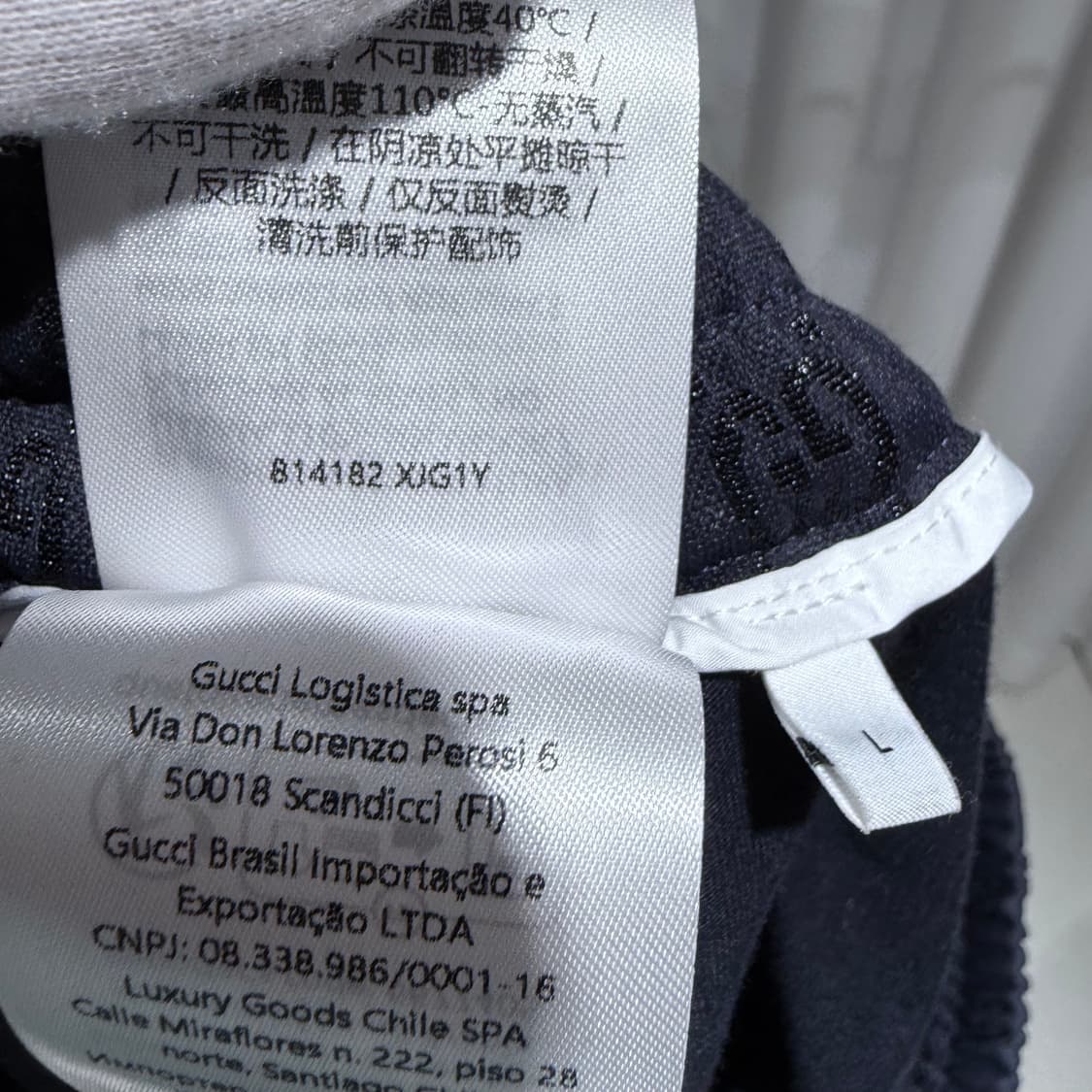 (XXL/L) / 구찌 펠파 콘 지퍼 GG울 오버 실크 신상 셋업 상품이미지10