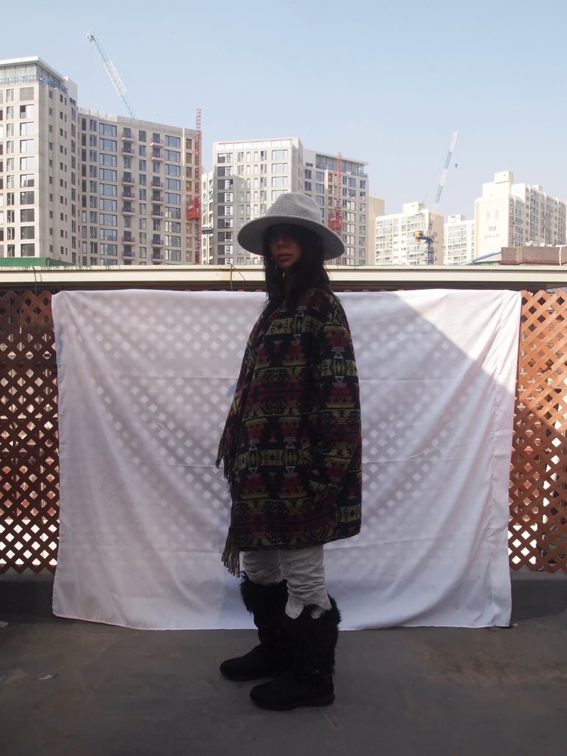 LAP 에스닉 판초 자켓 상품이미지4