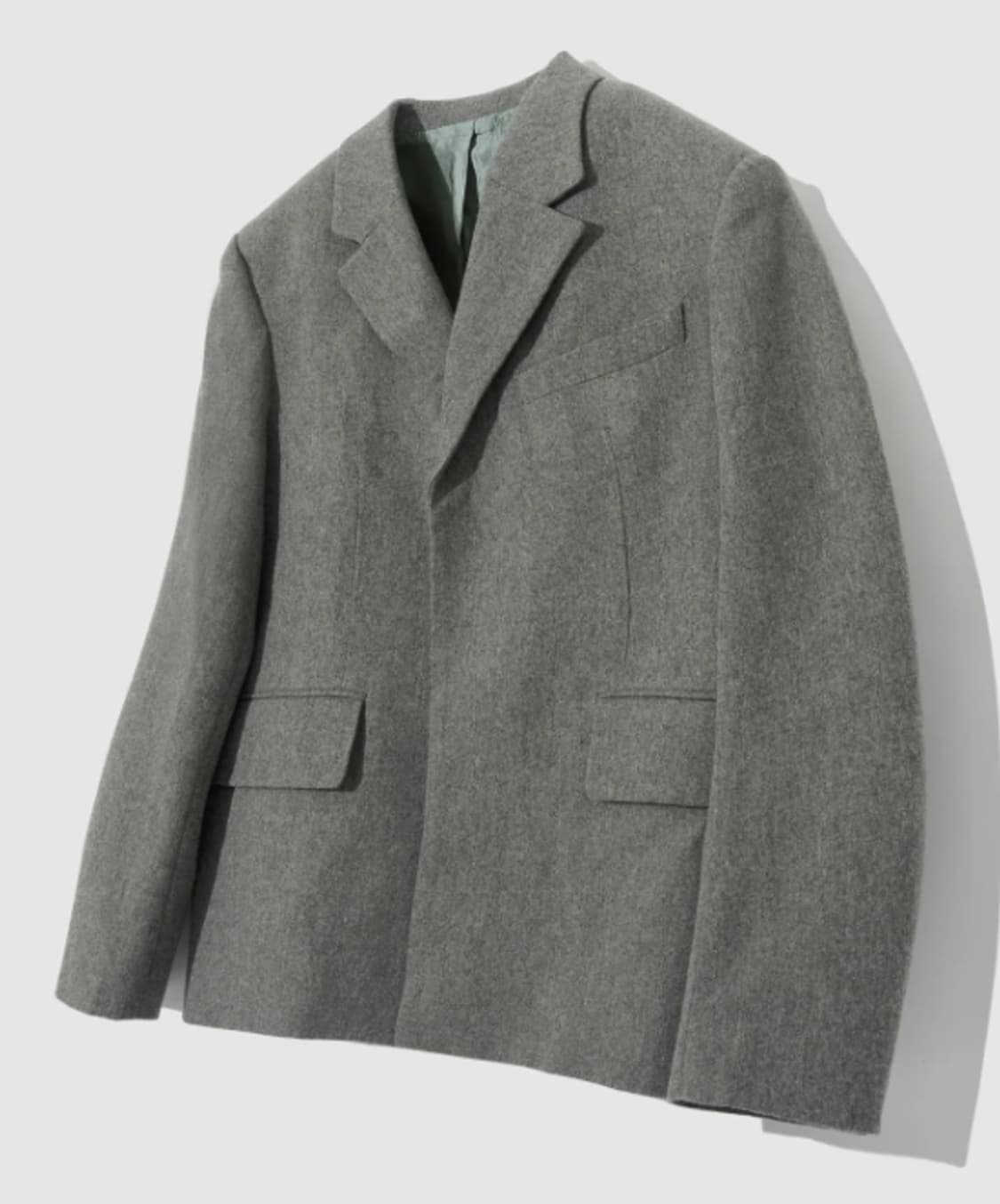 세터 모던 클래식 투버튼 울 자켓 그레이 XL 상품이미지1