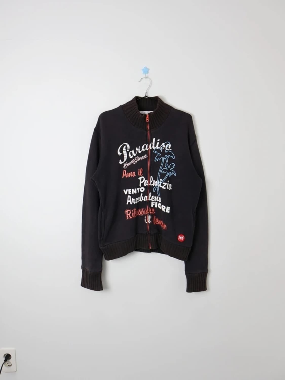 BUONA GORIATA Graphic Knit Zip Jacket 상품이미지1