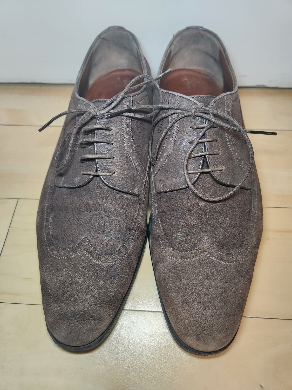 아테스토니(a.testoni) 옥스포드 스웨이드 구두(250/유럽6.5) 상품이미지2