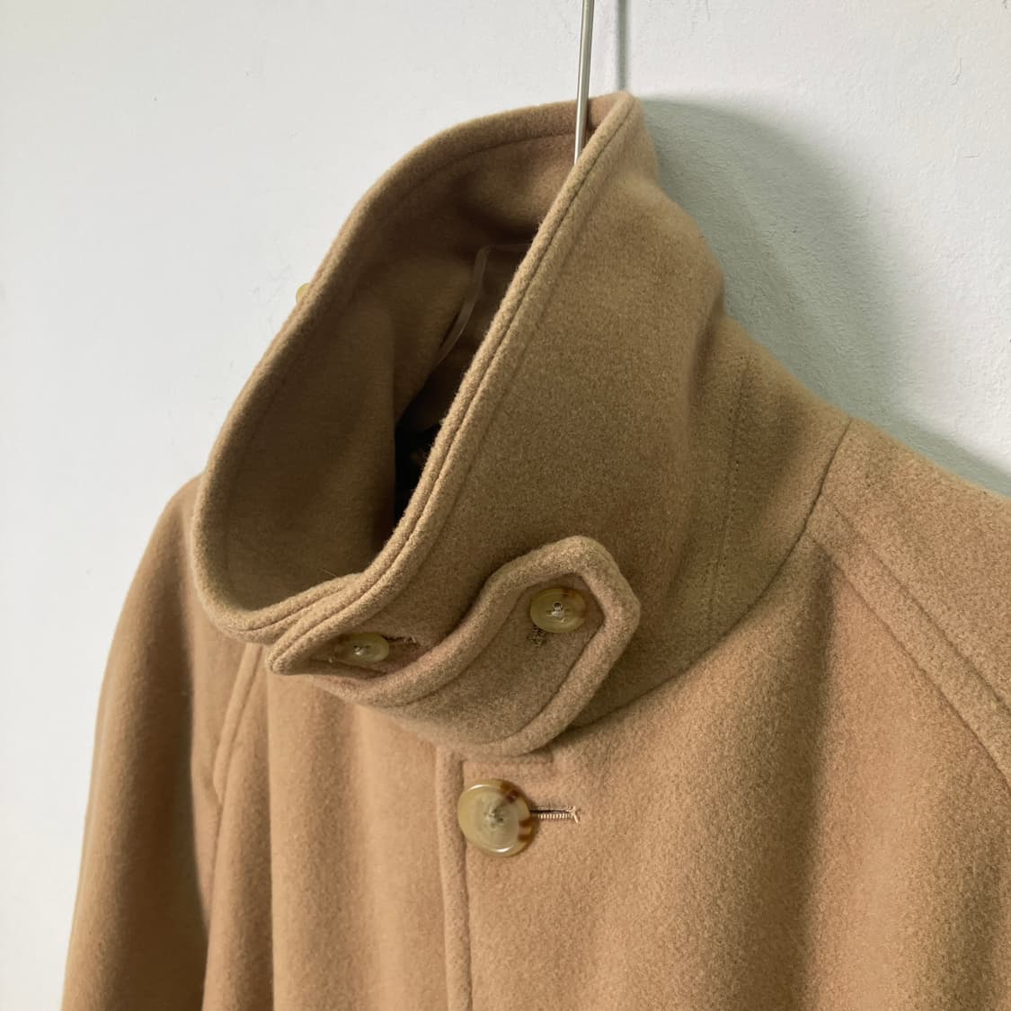 랄프 로렌 베이지 울 블렌드 발마칸 코트  상품이미지5