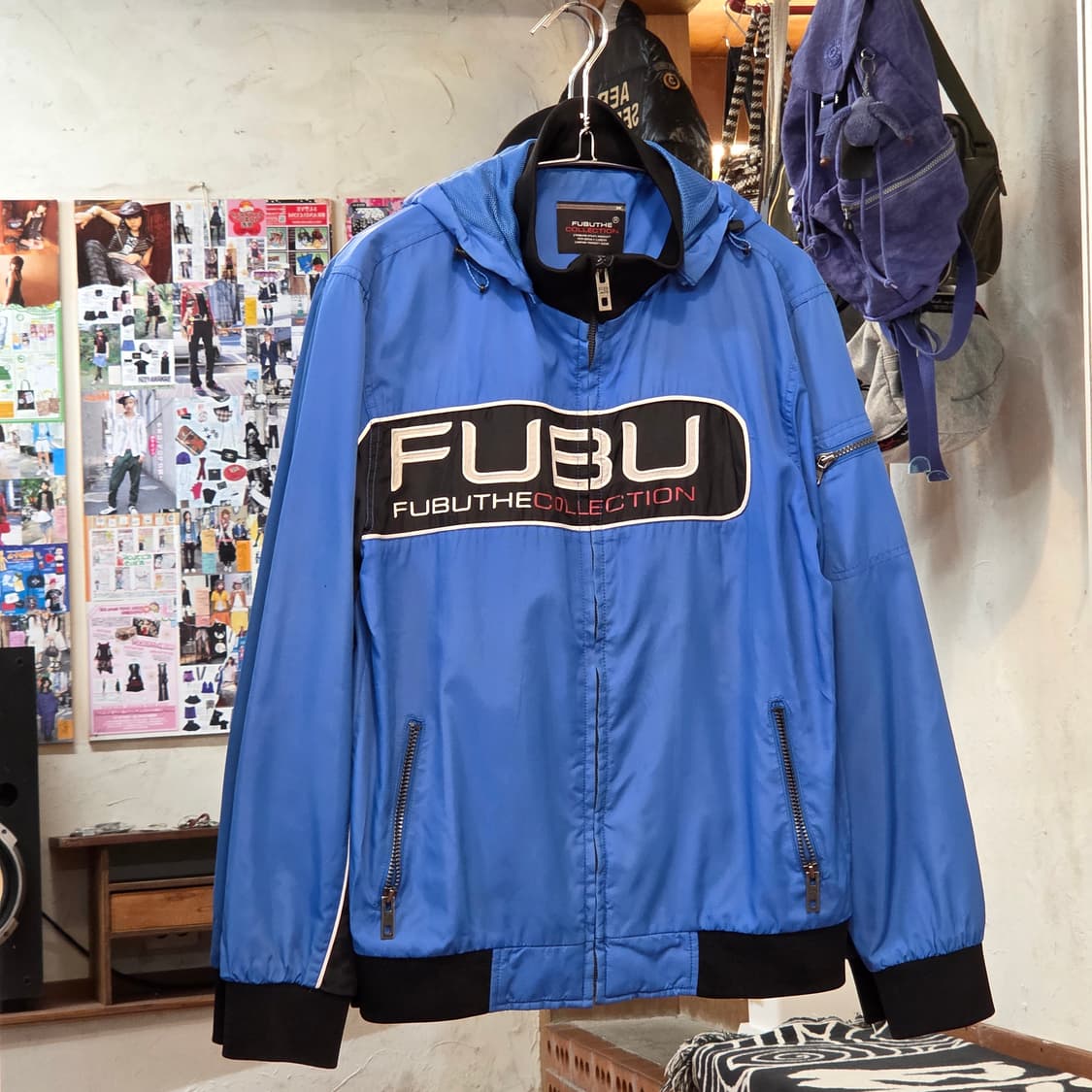 후부 블루 레이싱 바람막이 자켓 상품이미지1