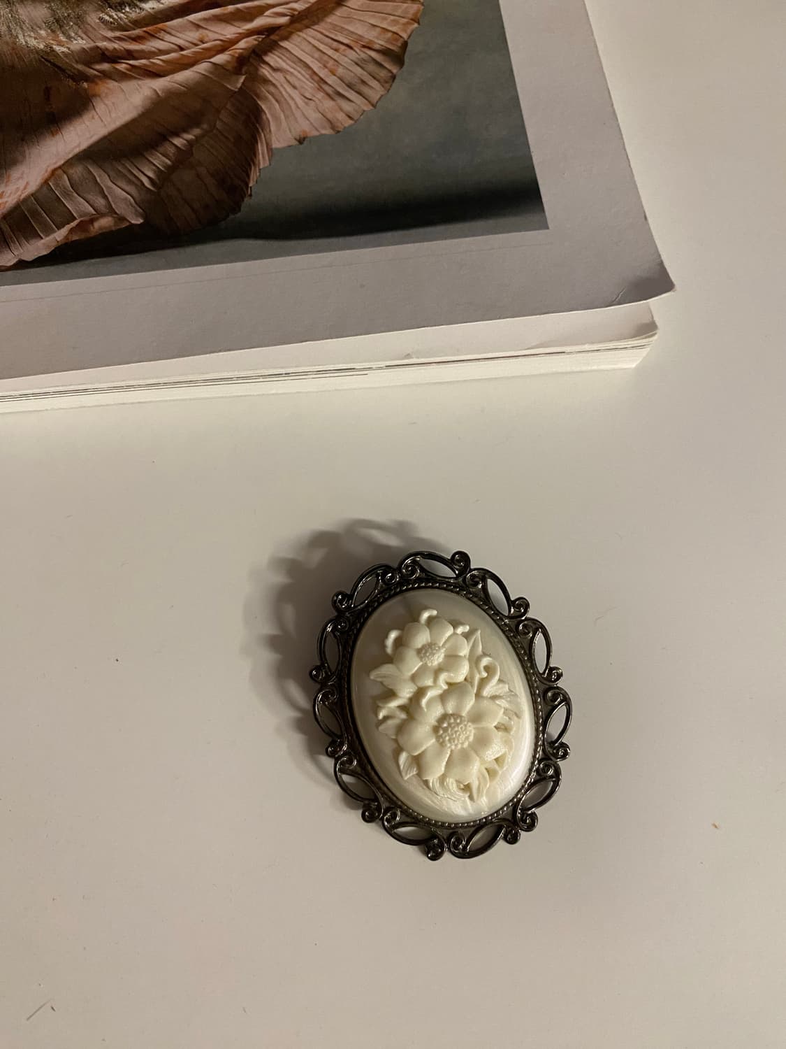 빈티지 꽃무늬 브로치 일본 빈티지 주얼리 상품이미지1