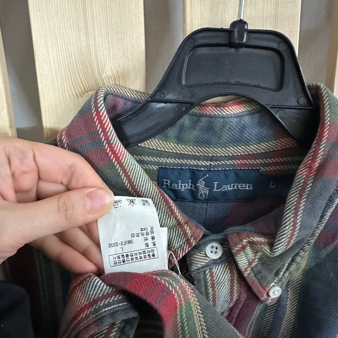 (L) 폴로 랄프로렌 체크셔츠 상품이미지6