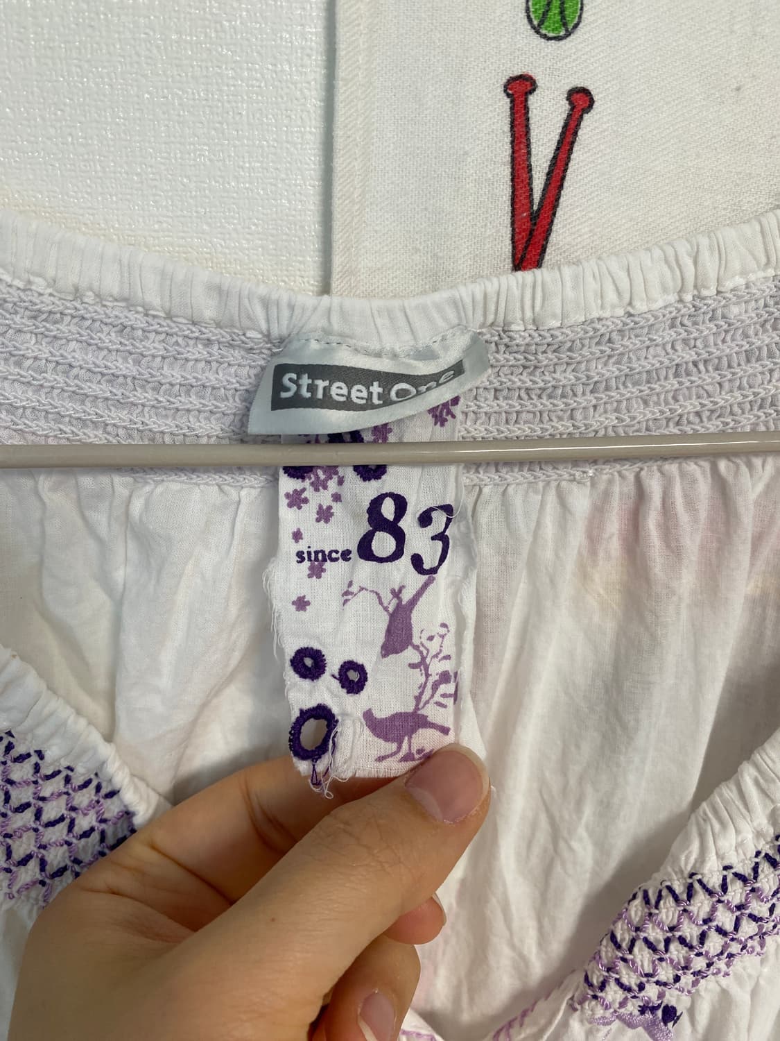 유럽빈티지 자수 반팔셔츠 모리걸 상품이미지3