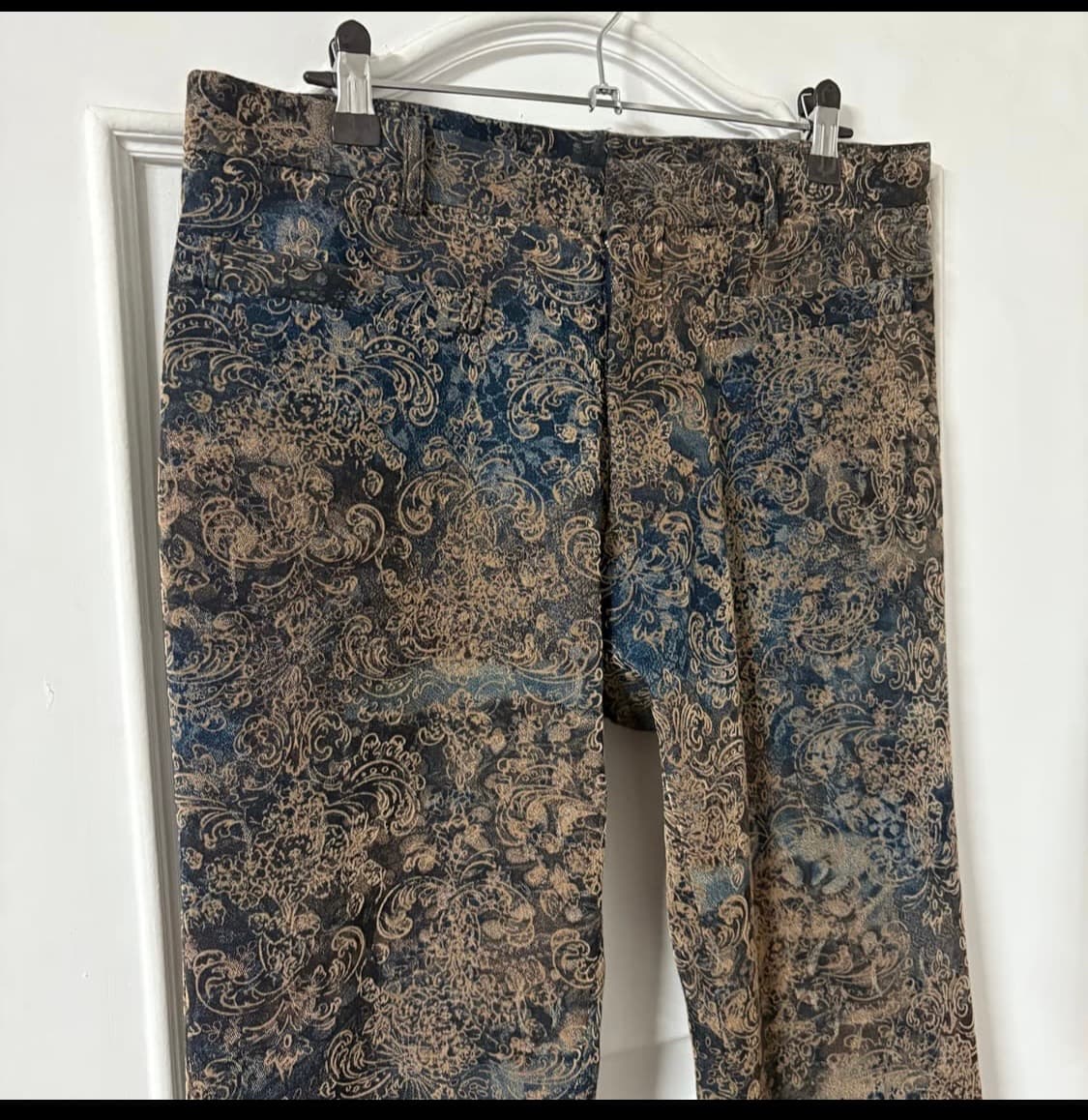 캐서린 햄넷 런던 자카드 플레어 팬츠 상품이미지4