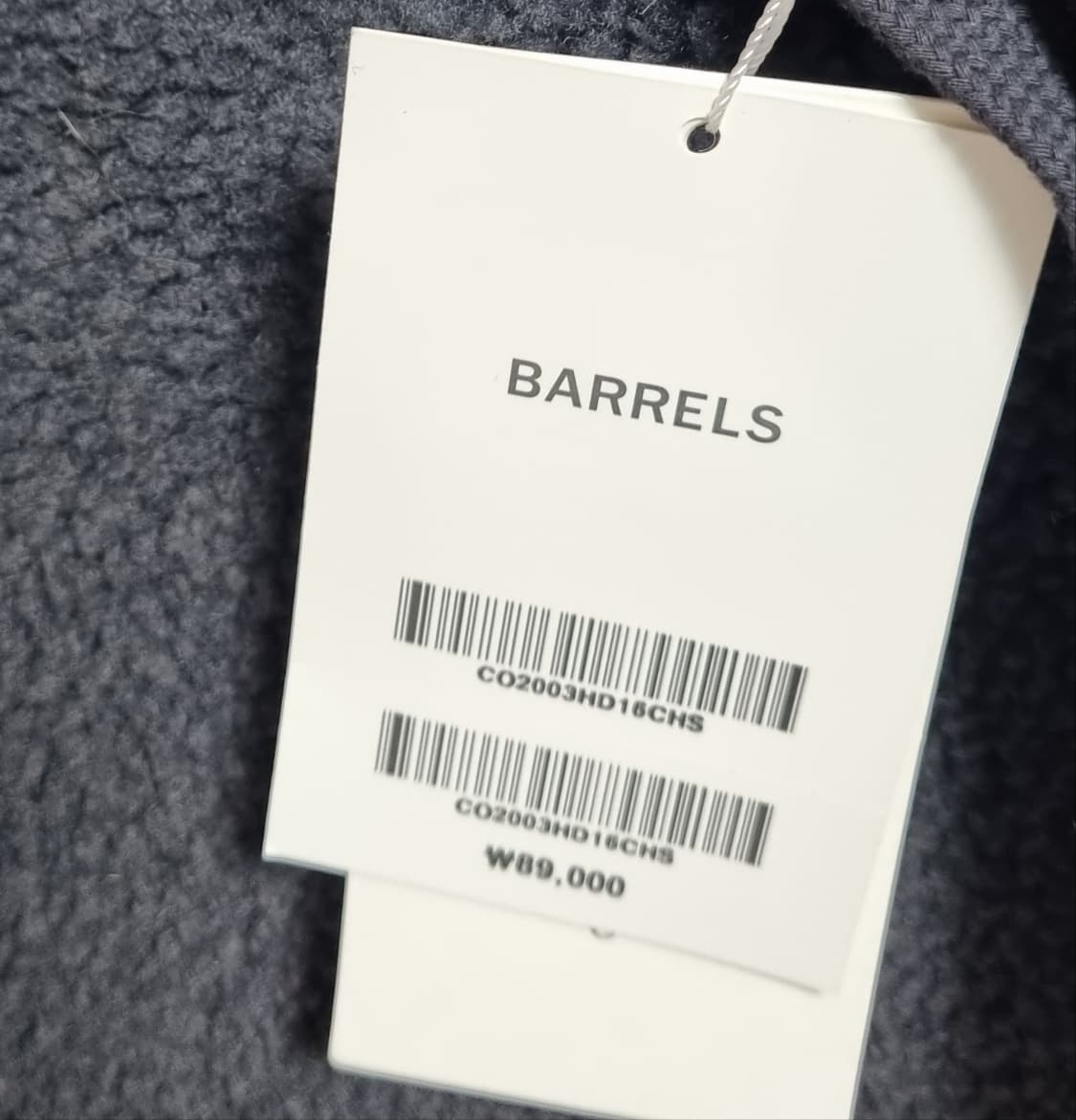 새상품) S ) 커버낫 다크그레이 후리스 플리스 후드티 상품이미지2