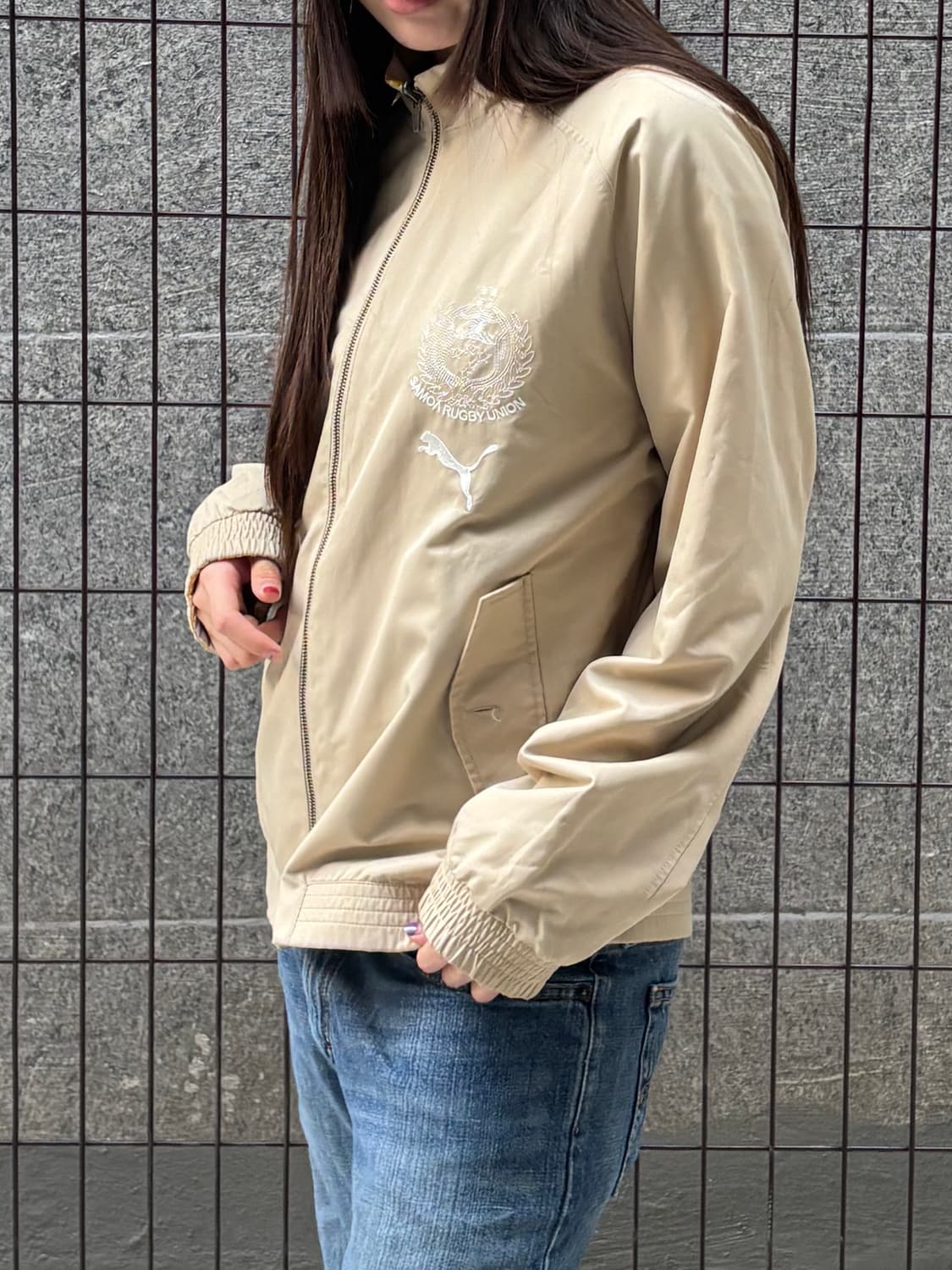 푸마 베이지 집업 져지 상품이미지4