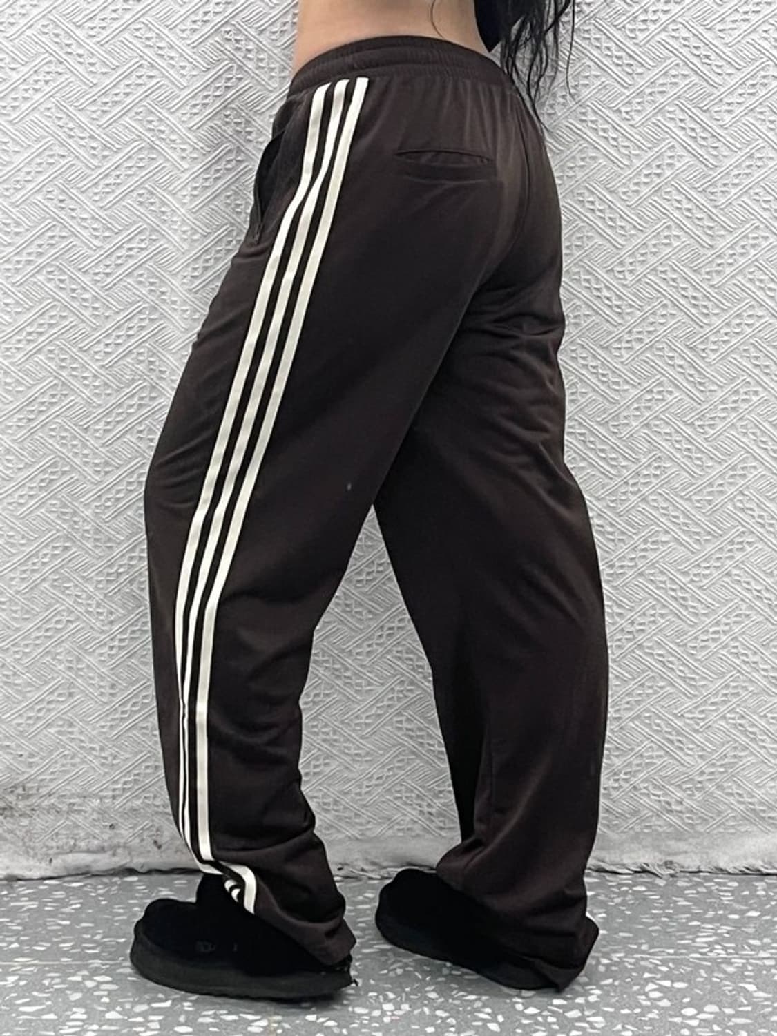 아디다스 빈티지 오리지널 삼선 브라운 트랙팬츠 XS C08828 상품이미지2