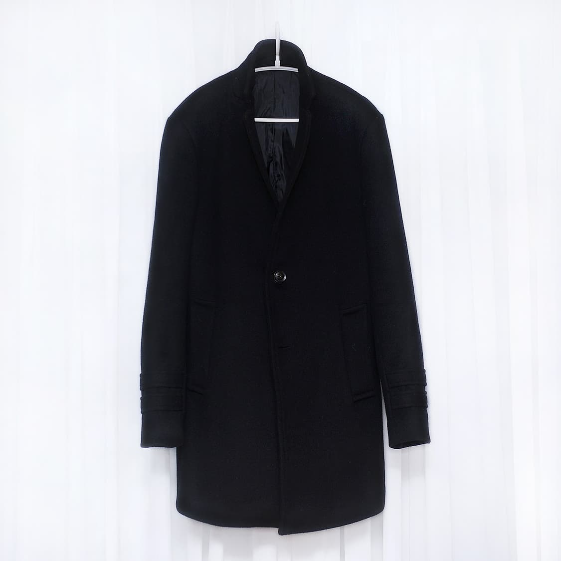 칼리코 리본 마스터 클래식 싱글 체스터 코트 자켓 (95-100) 상품이미지1