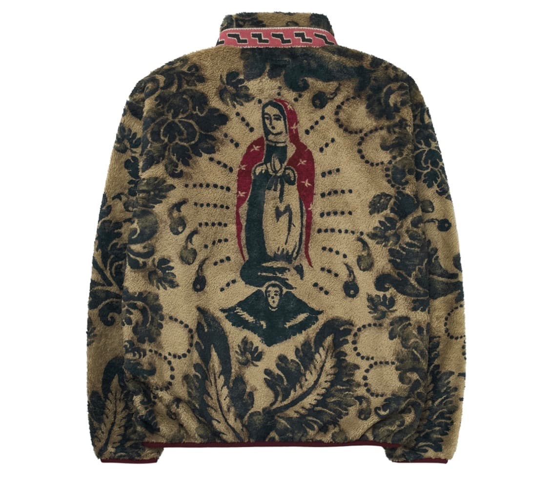 오늘만이가격 캐피탈 다마스크 패턴 마리아 플리스 베이지 5 상품이미지2