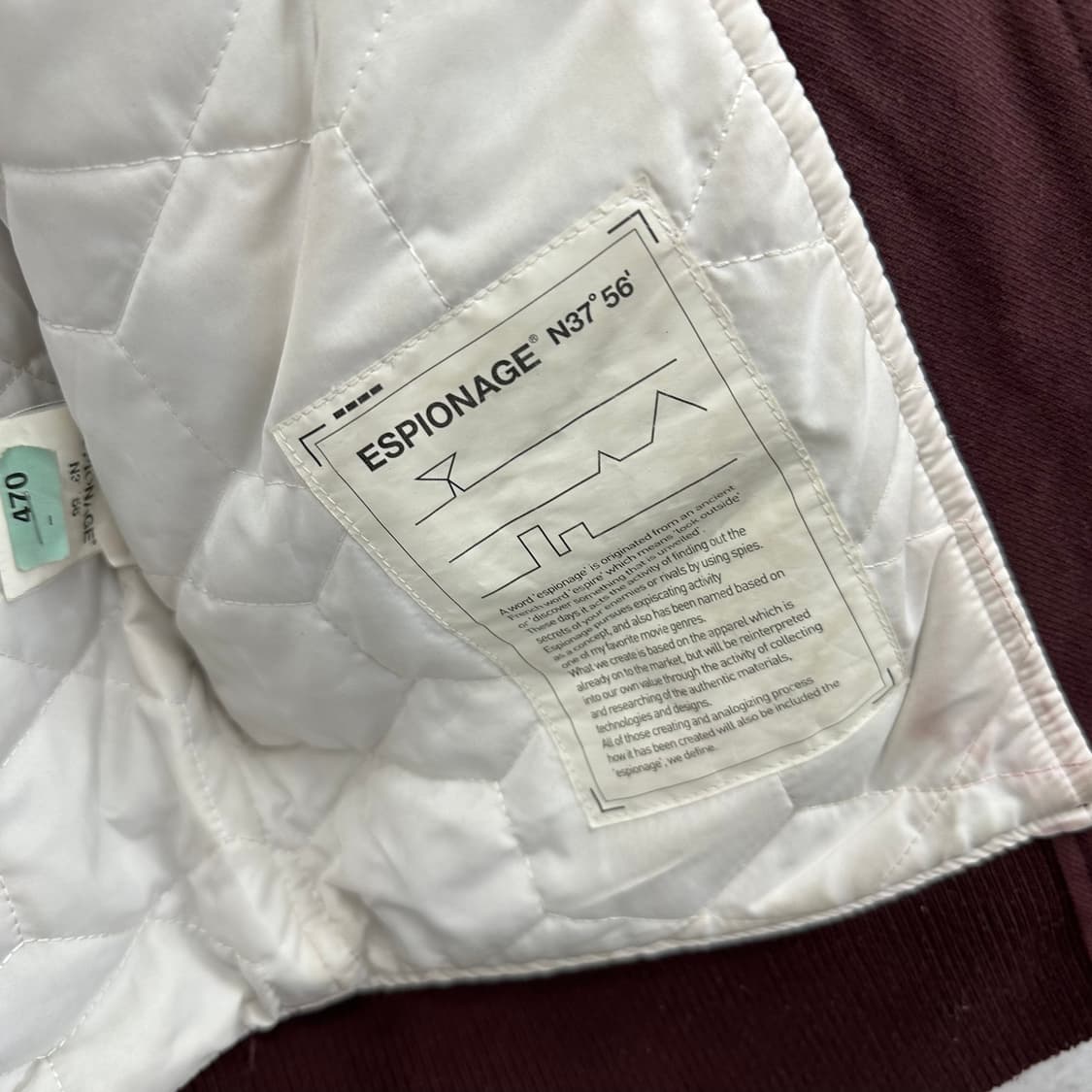 95 에스피오나지 여자 누빔 자켓 상품이미지4