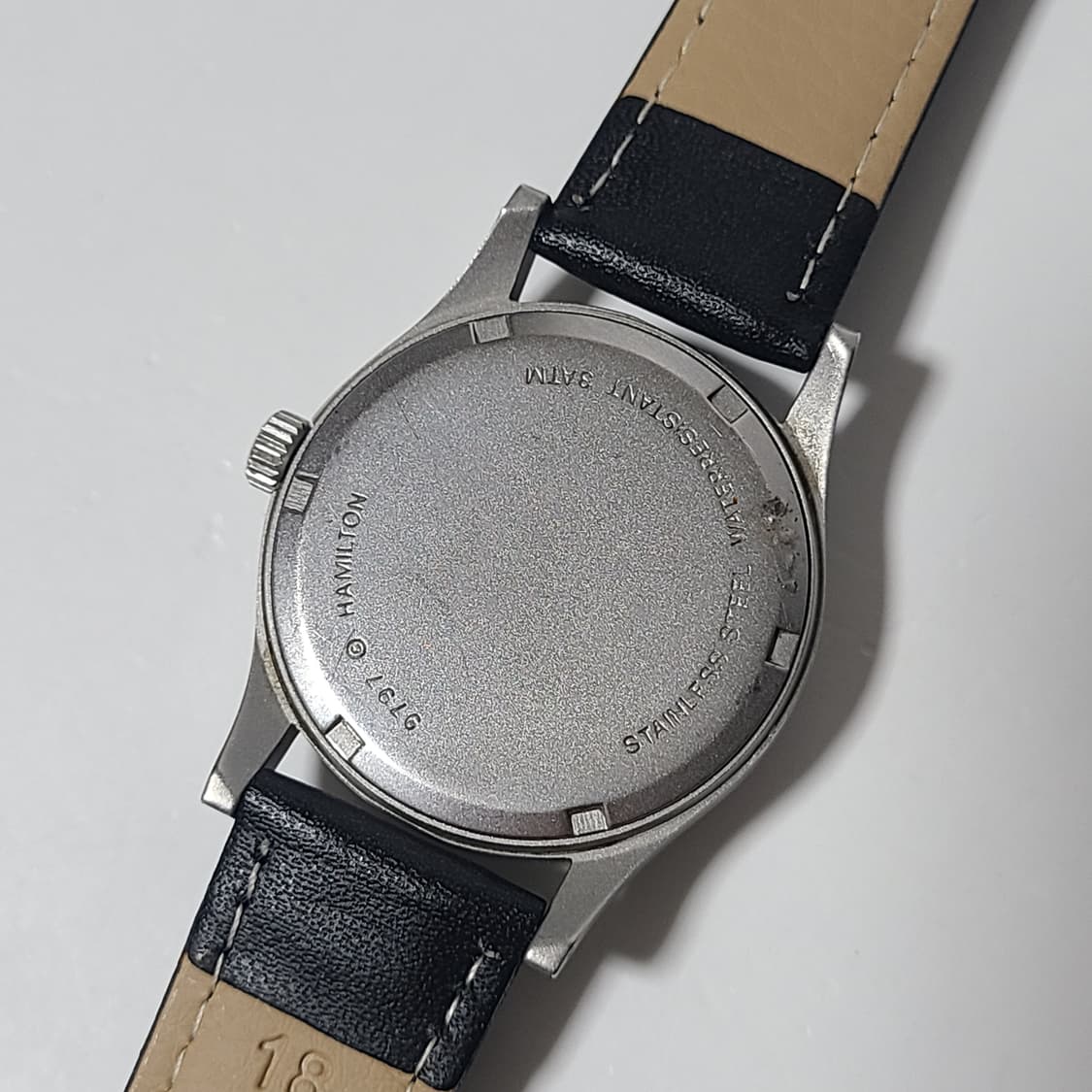 해밀턴 9797 카키필드 쿼츠 흰판 빈티지 시계 상품이미지8
