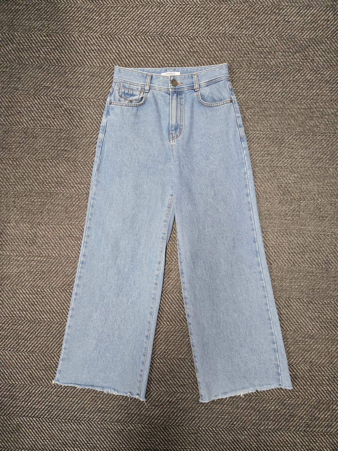 에고이스트 22ss 연청 데님 와이드 팬츠 청바지 상품이미지1