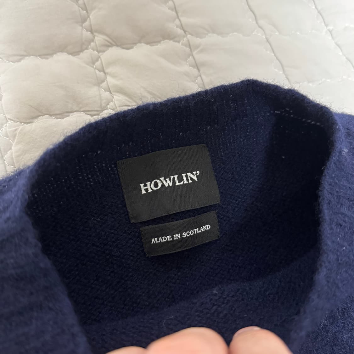 하울린 birth of cool 쉐기독 니트 네이비 컬러 XL 상품이미지2