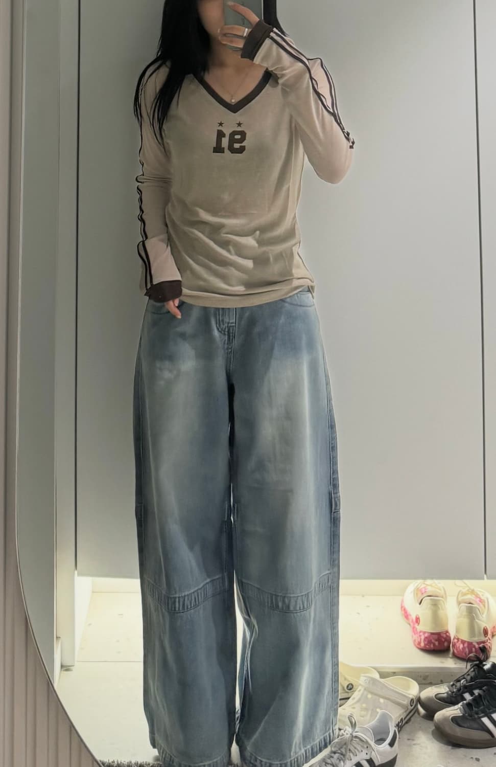 THE ILMA 와이드 데님팬츠 상품이미지3