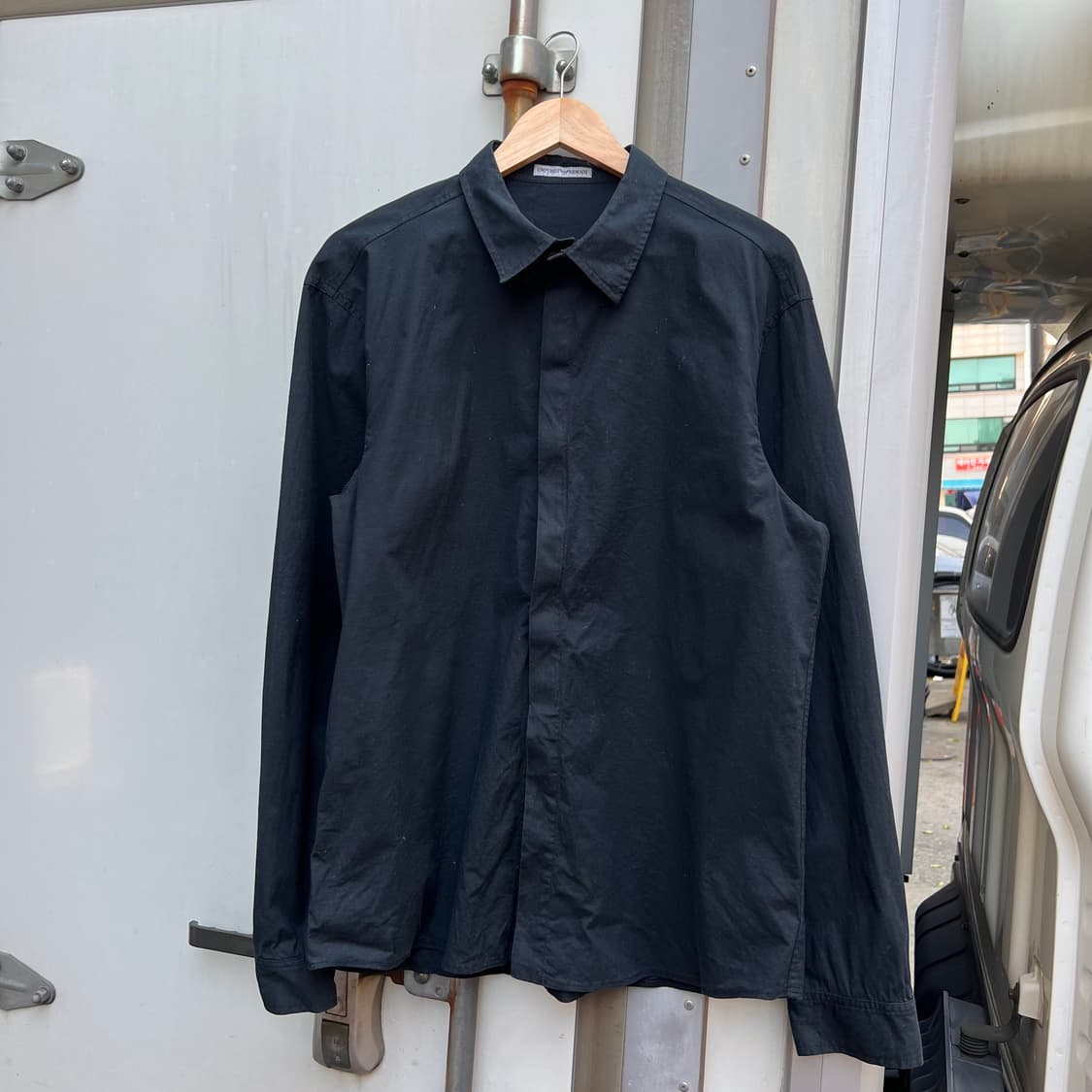 80‘s 엠포리오 아르마니 벨크로 셔츠 상품이미지2