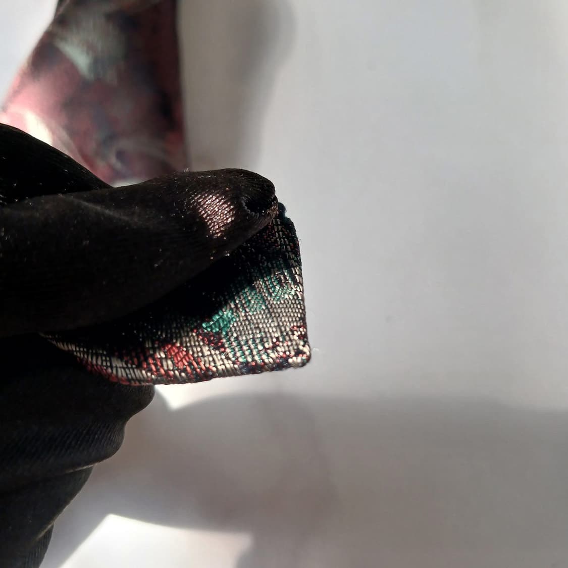 입생로랑 실크 브라운 자카드 패턴 넥타이 8.8cm B등급 E852 상품이미지10