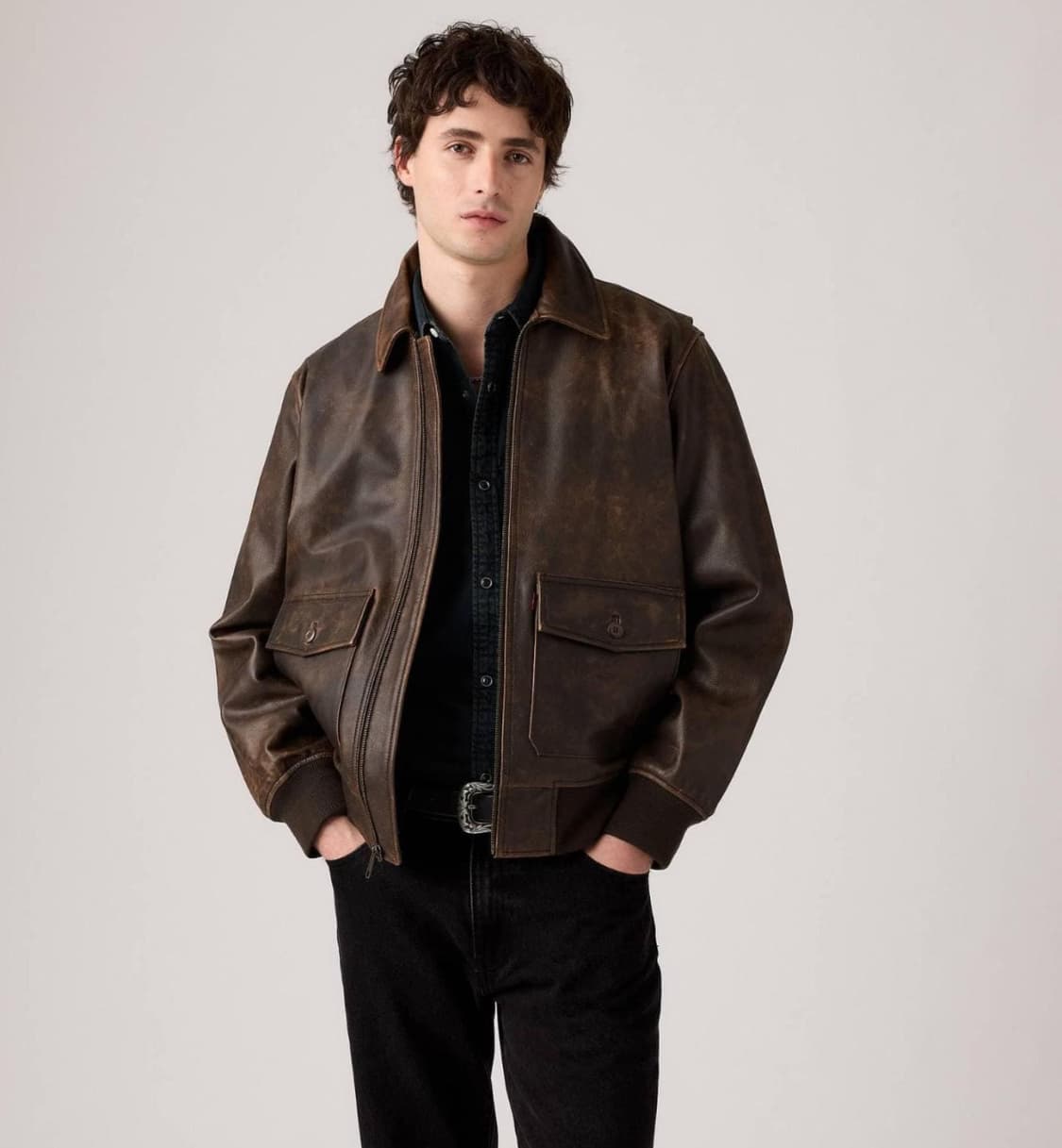새상품) 리바이스 A2 자켓 S Clayton Leather 상품이미지2