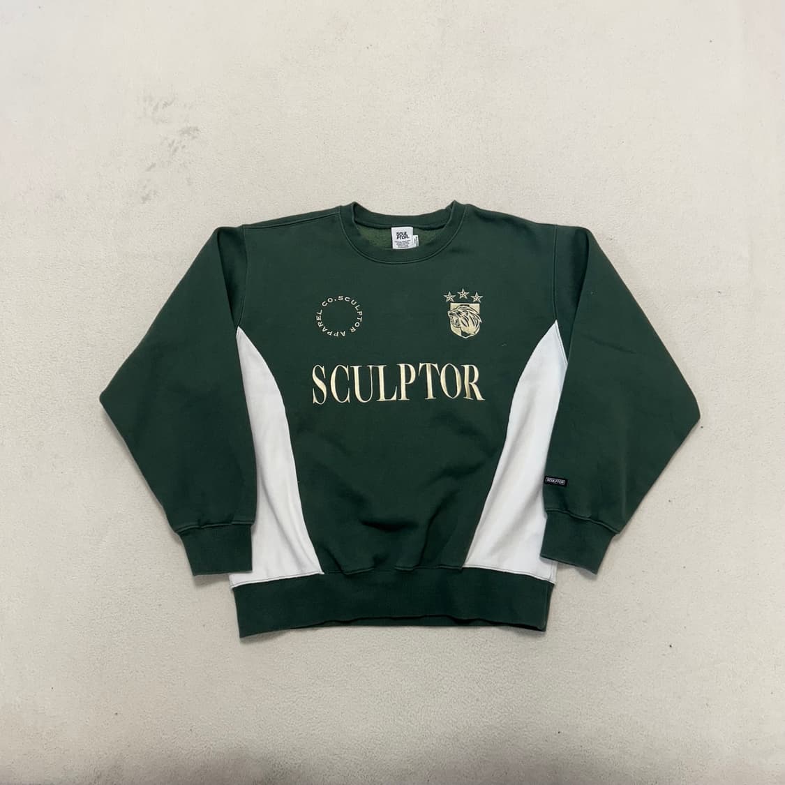 SCULPTOR Dark Green Soccer Sweatshirt  상품이미지3