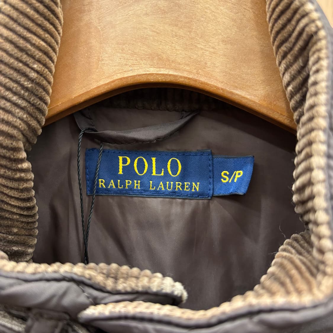 폴로 랄프로렌 퀄팅 필드 자켓 넥 버클 벨트 허리 스트랩 디테일 브라운 상품이미지8