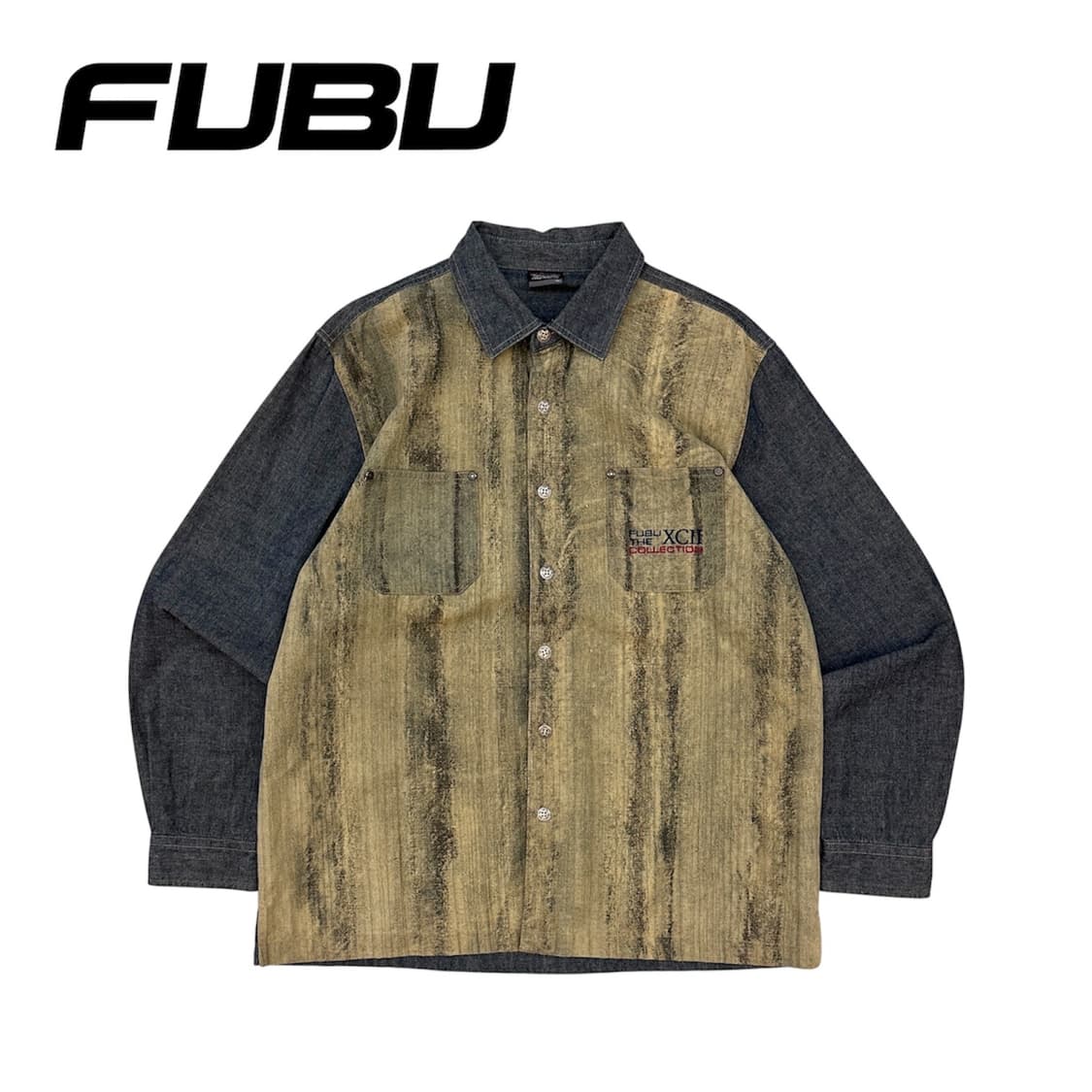 후부 올드스쿨 데님셔츠 상품이미지1