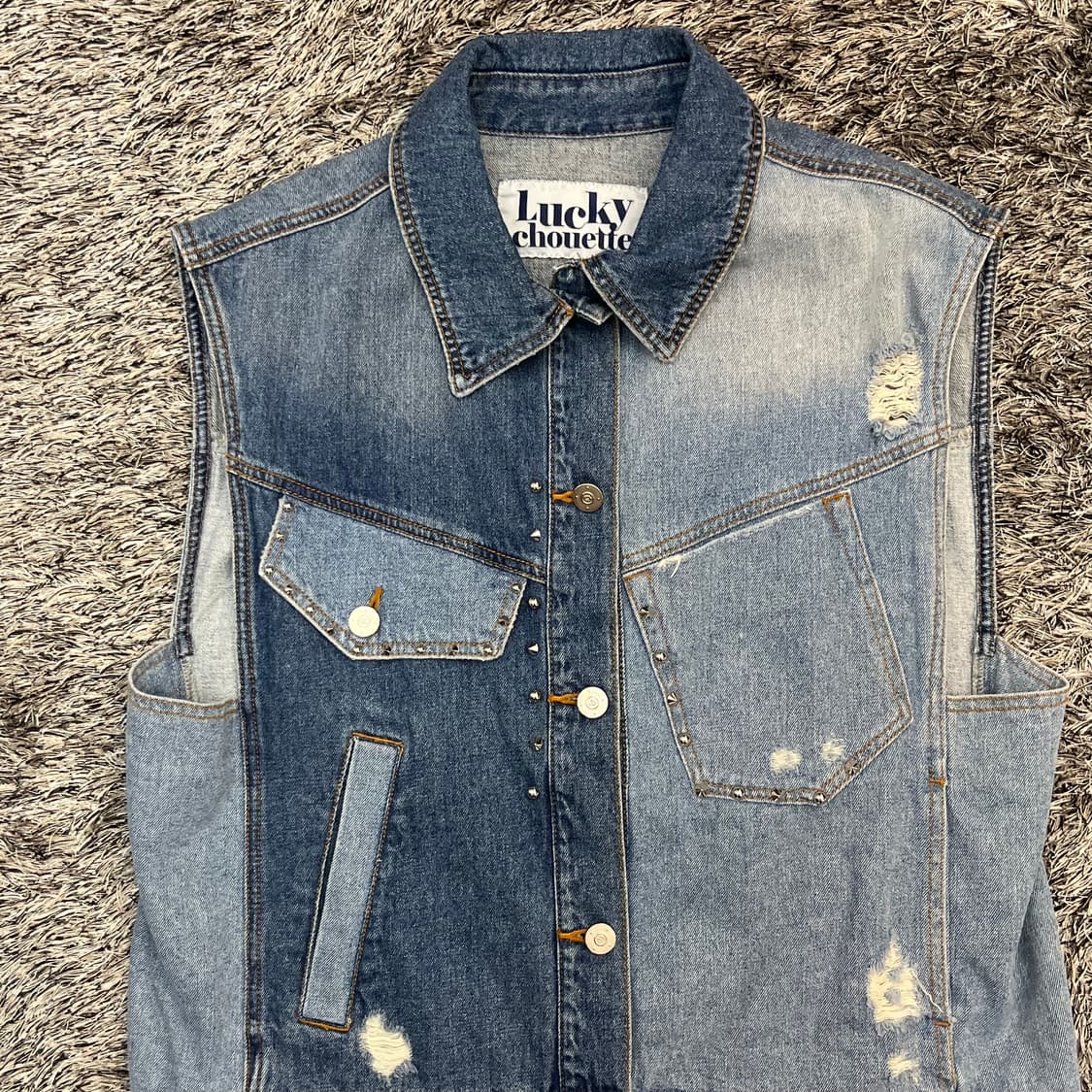 럭키슈에뜨 여성 데님 베스트 (36) 상품이미지2