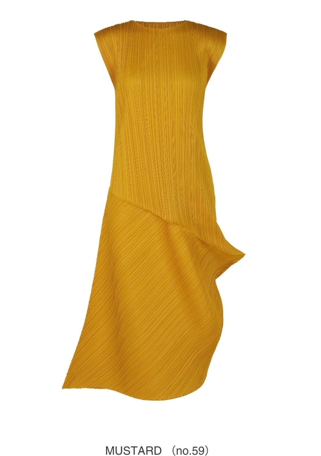 플리츠플리즈 리프 원피스 머스터드 상품이미지1