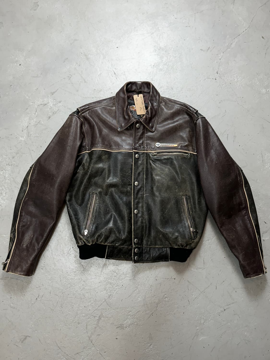 00's 할리데이비슨 디스 레더 자켓 풀그레인 레더 자켓 상품이미지1