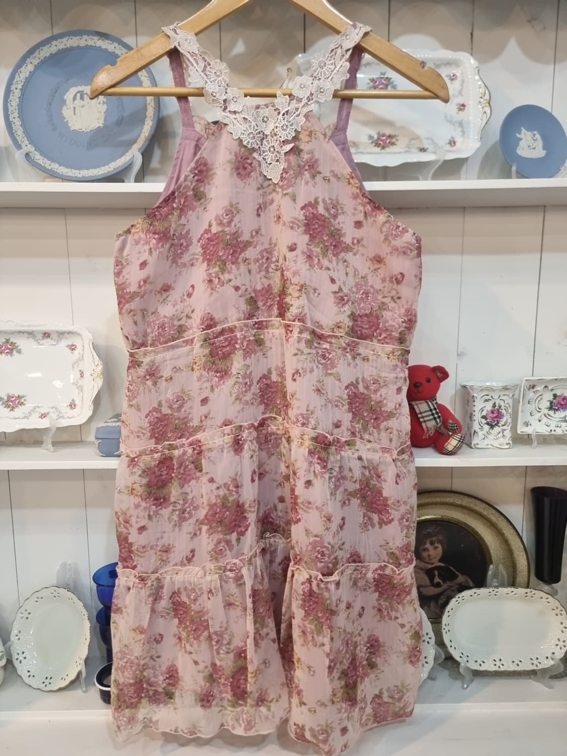 axes femme(악시즈팜므) 라벤더로즈 레이스 캉캉 슬립원피스 상품이미지6