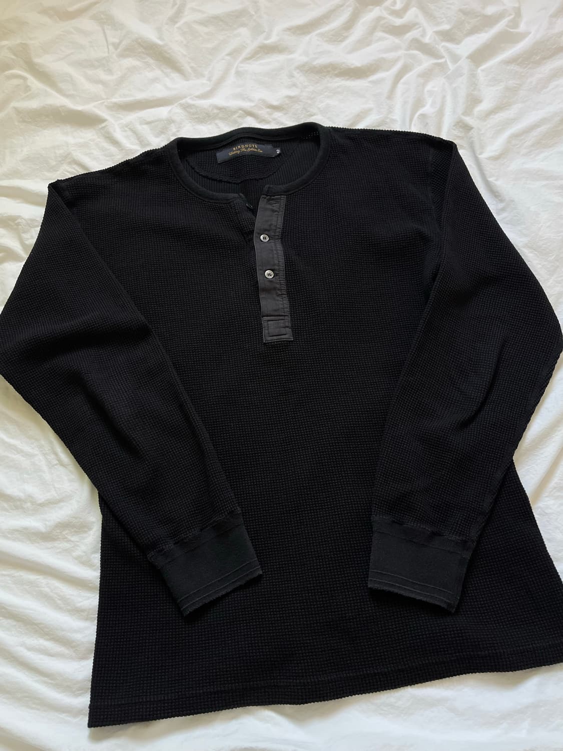 버드노트 BIRDNOTE 와플 헨리넥 롱슬리브 상품이미지4