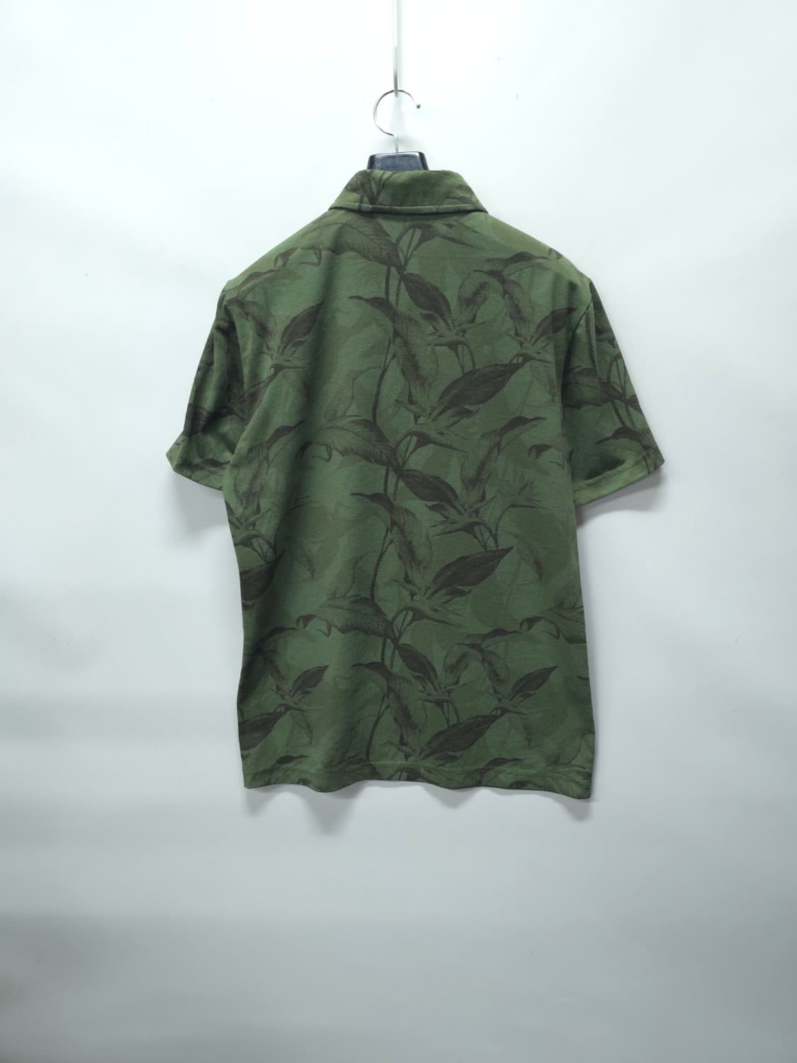 닥스 남성 카키 리프 패턴 하와이안 반팔 카라티(95) 상품이미지8