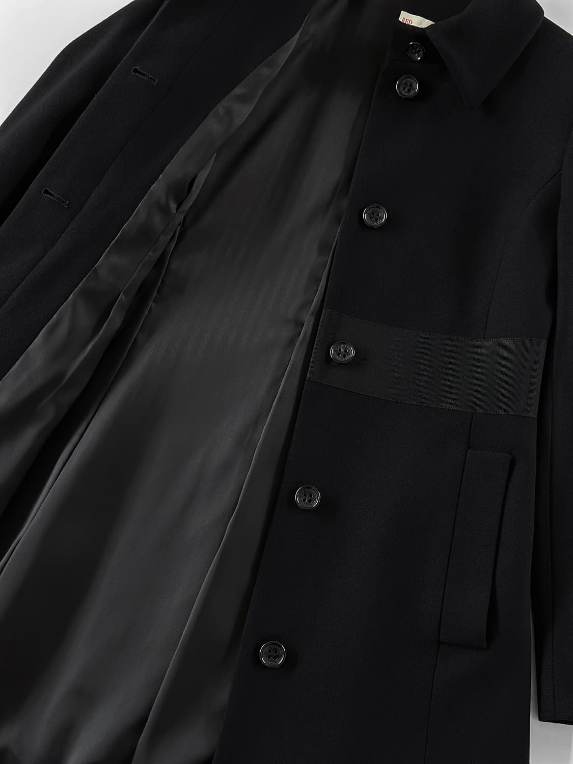 레드 발렌티노 울 블렌드 리본 벨트 코트 상품이미지8